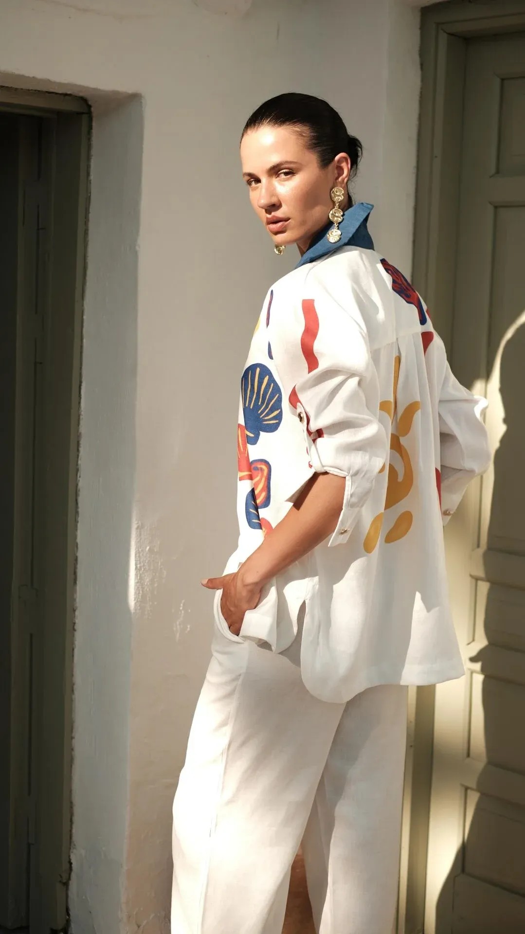 Solar Shells Keten Pantolon