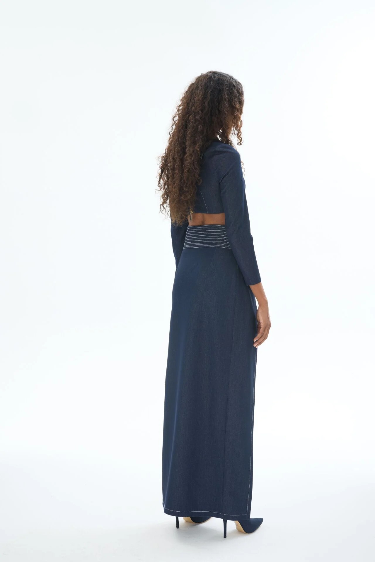 Denim Crop Büstiyer
