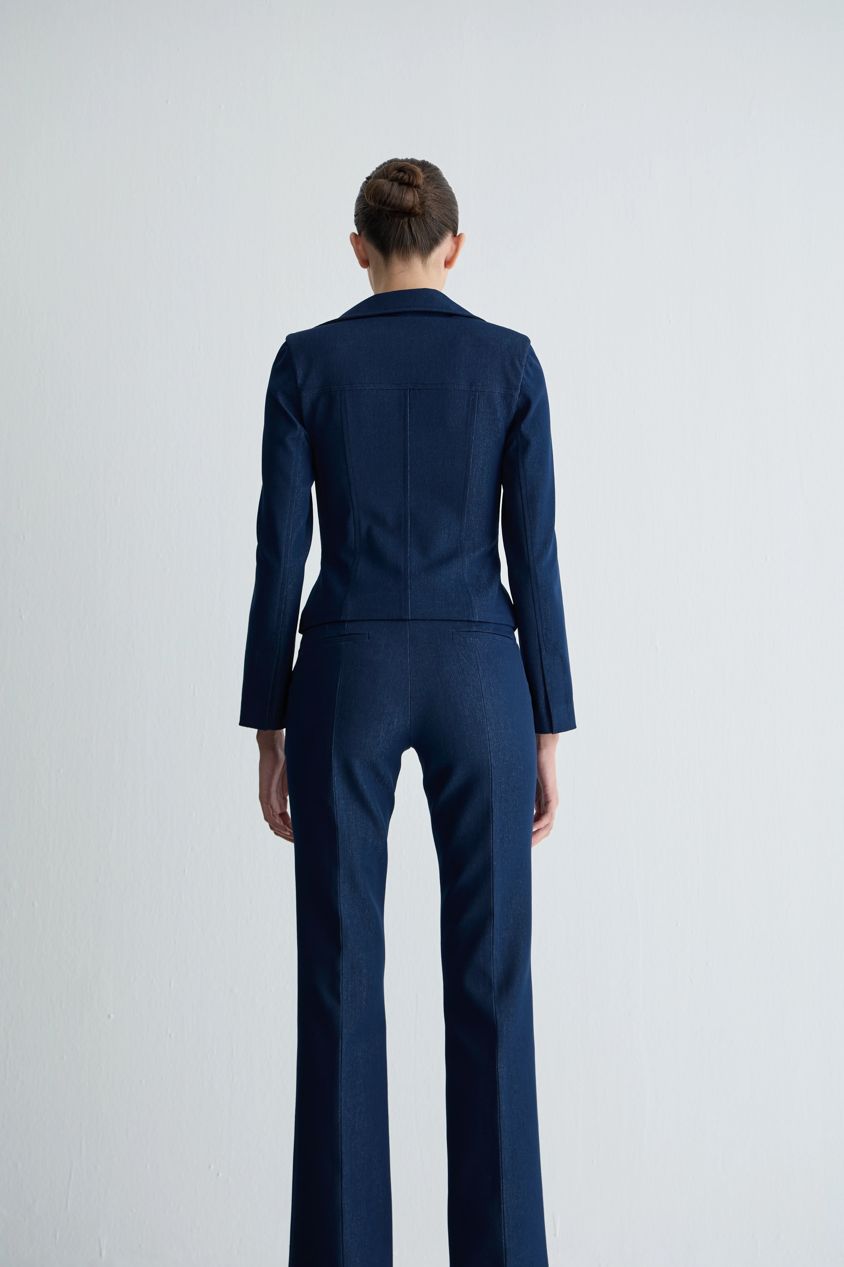 Denim Kare Yaka Ceket