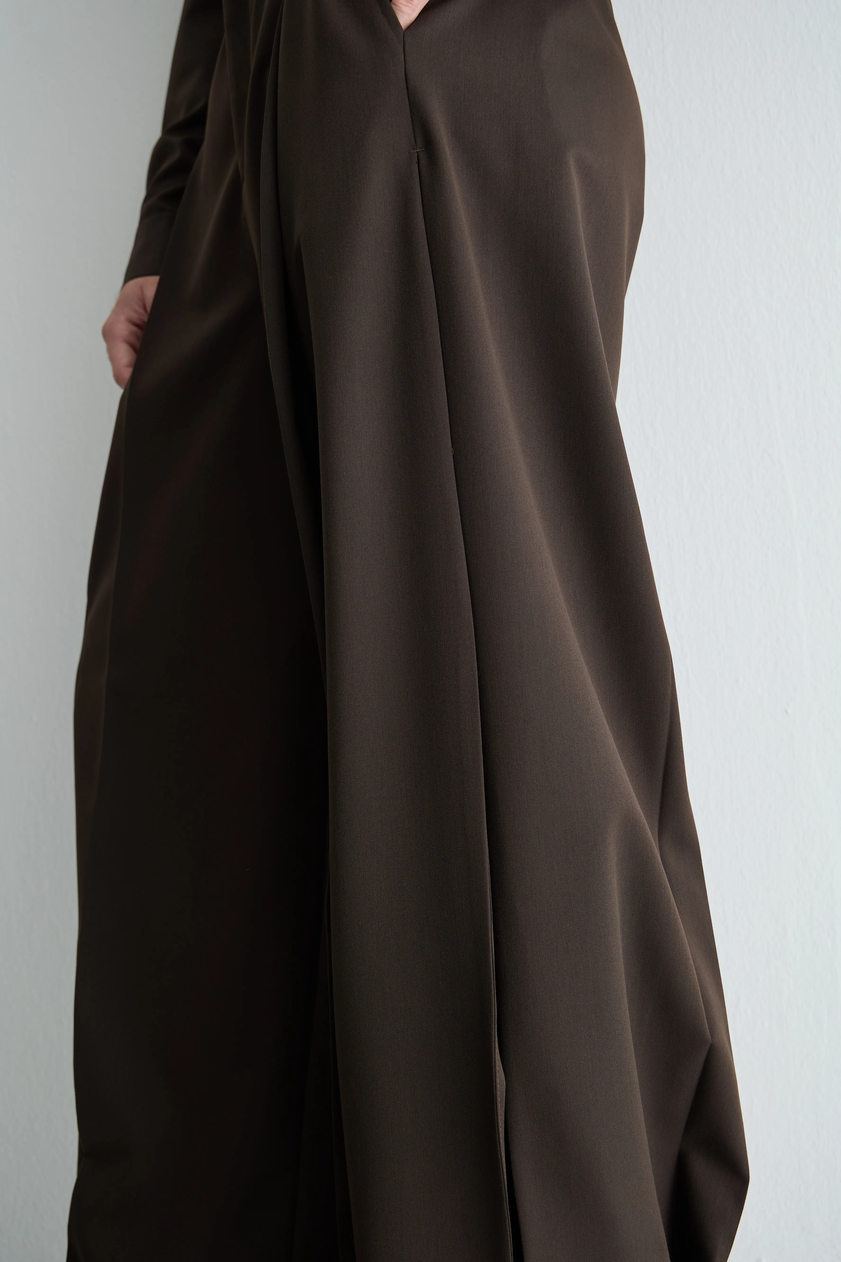 Kahve Pileli Pantolon