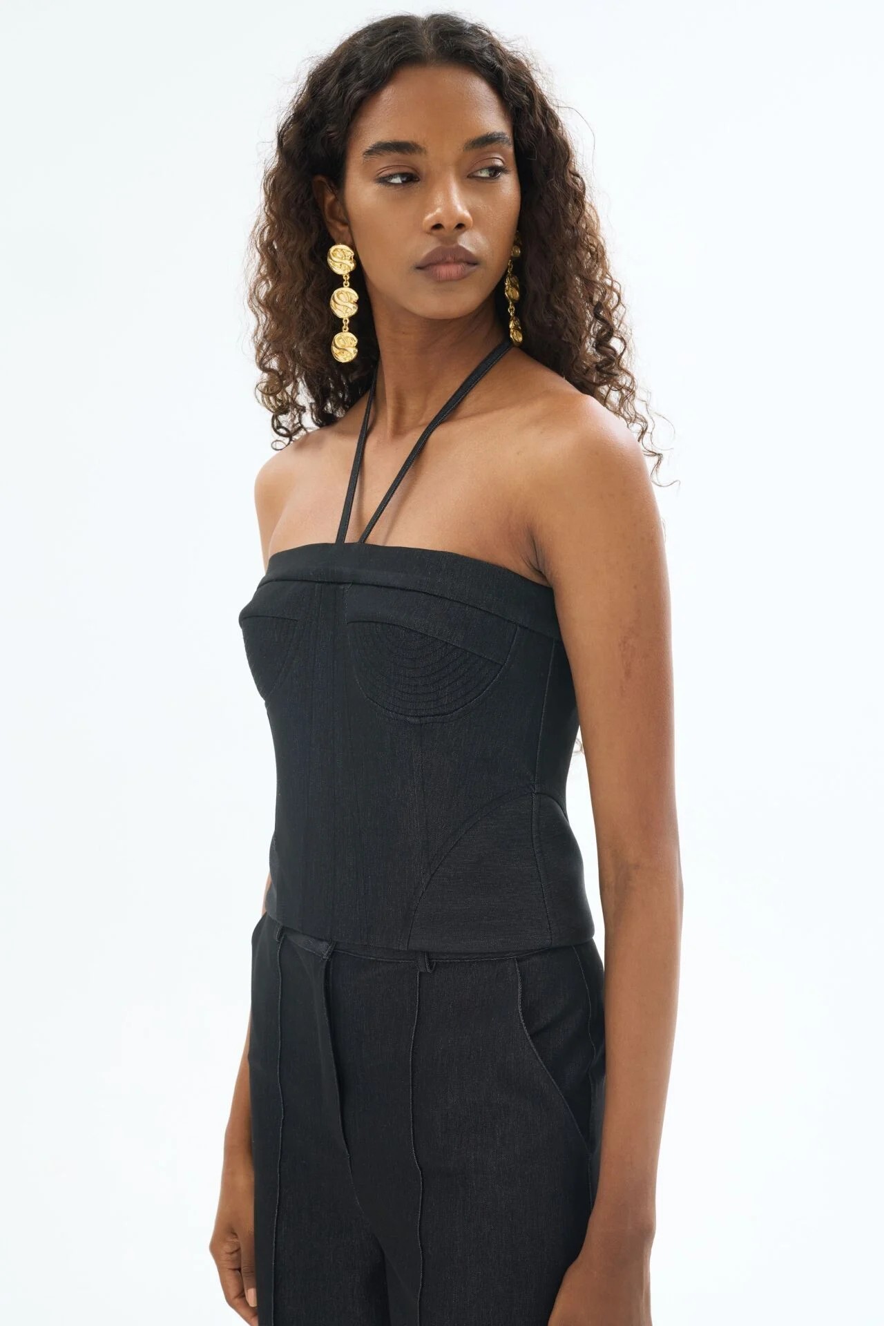 Denim Boru Paça Pantolon