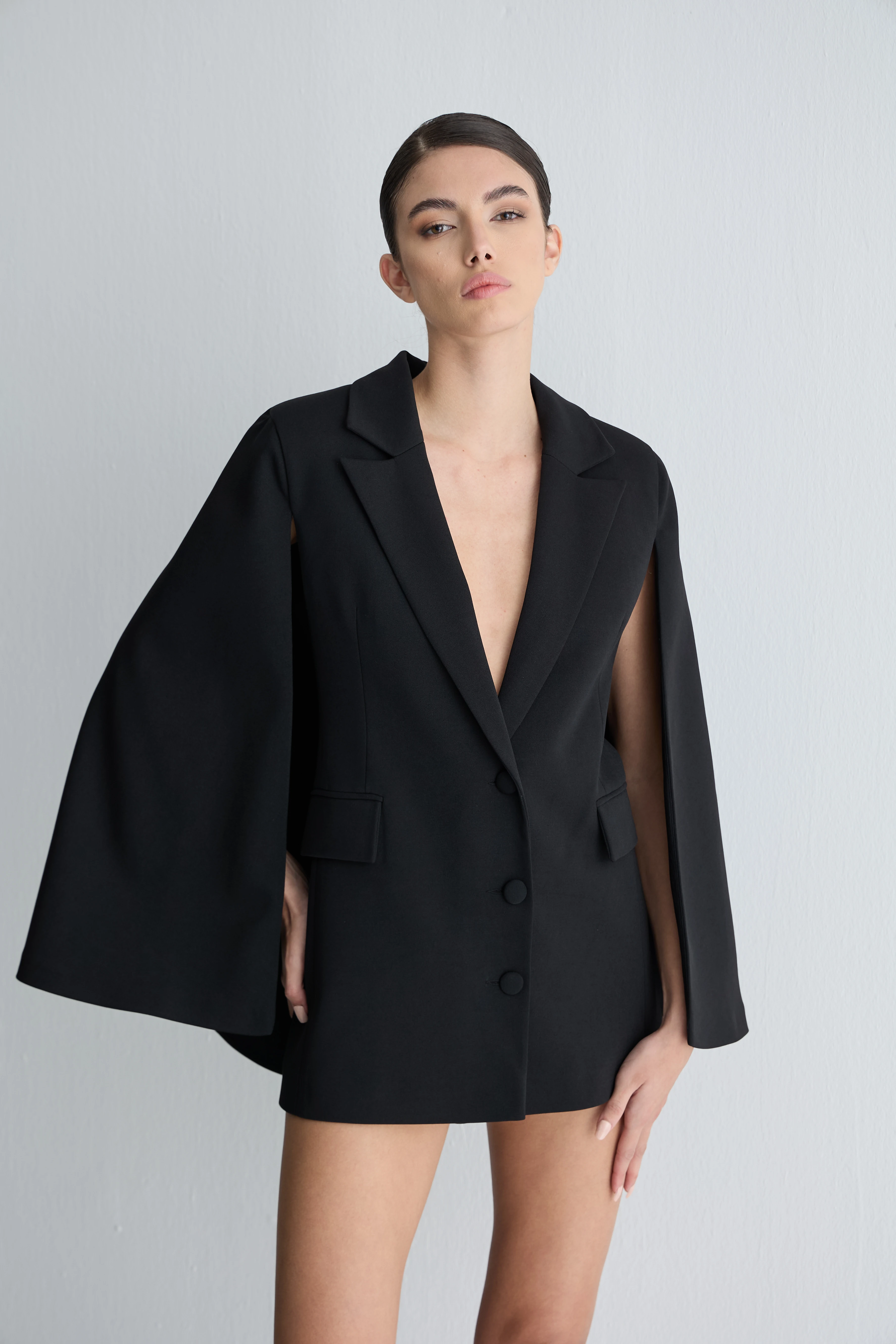 Pelerin Ceket Elbise