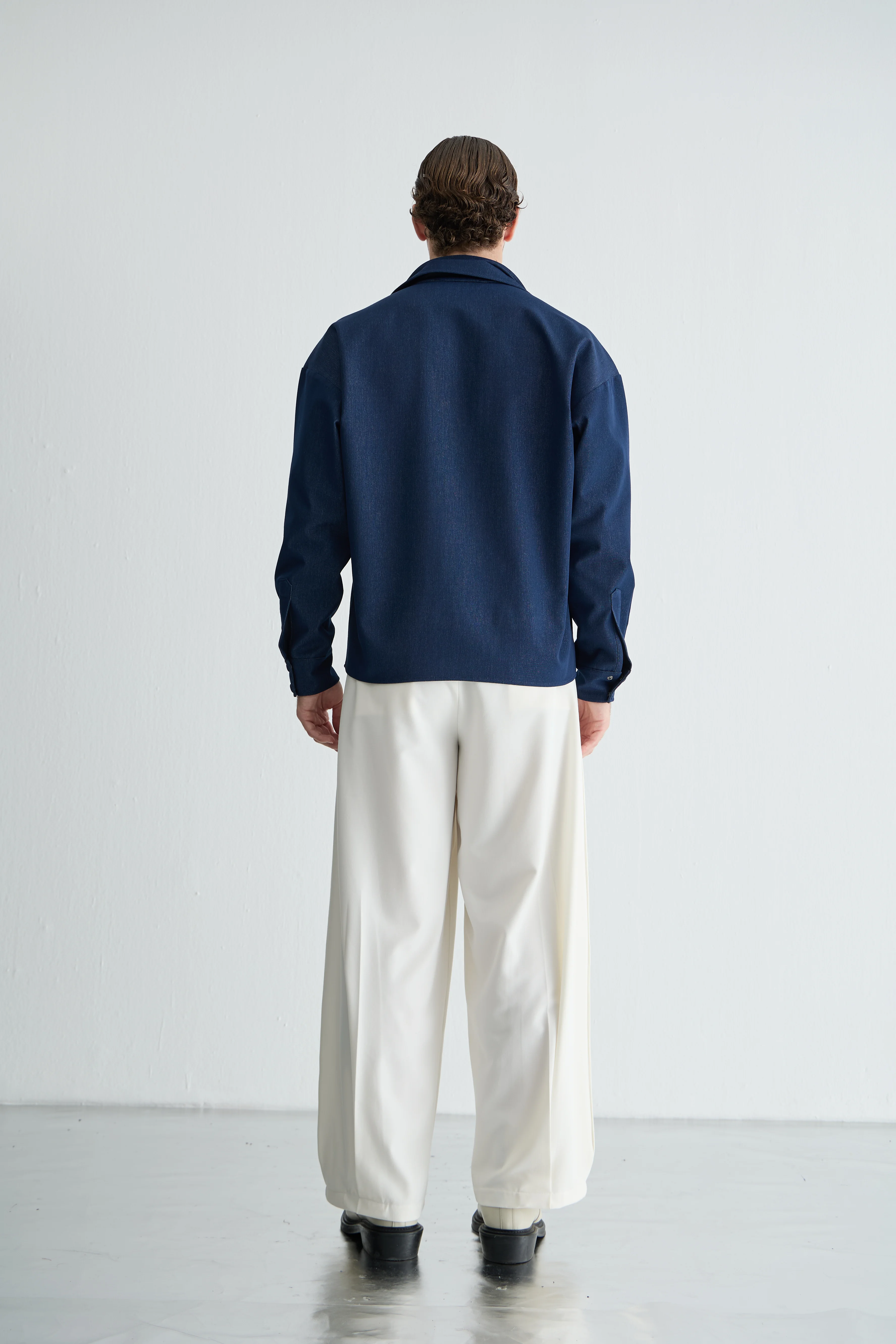 Denim Çift Yaka Gömlek