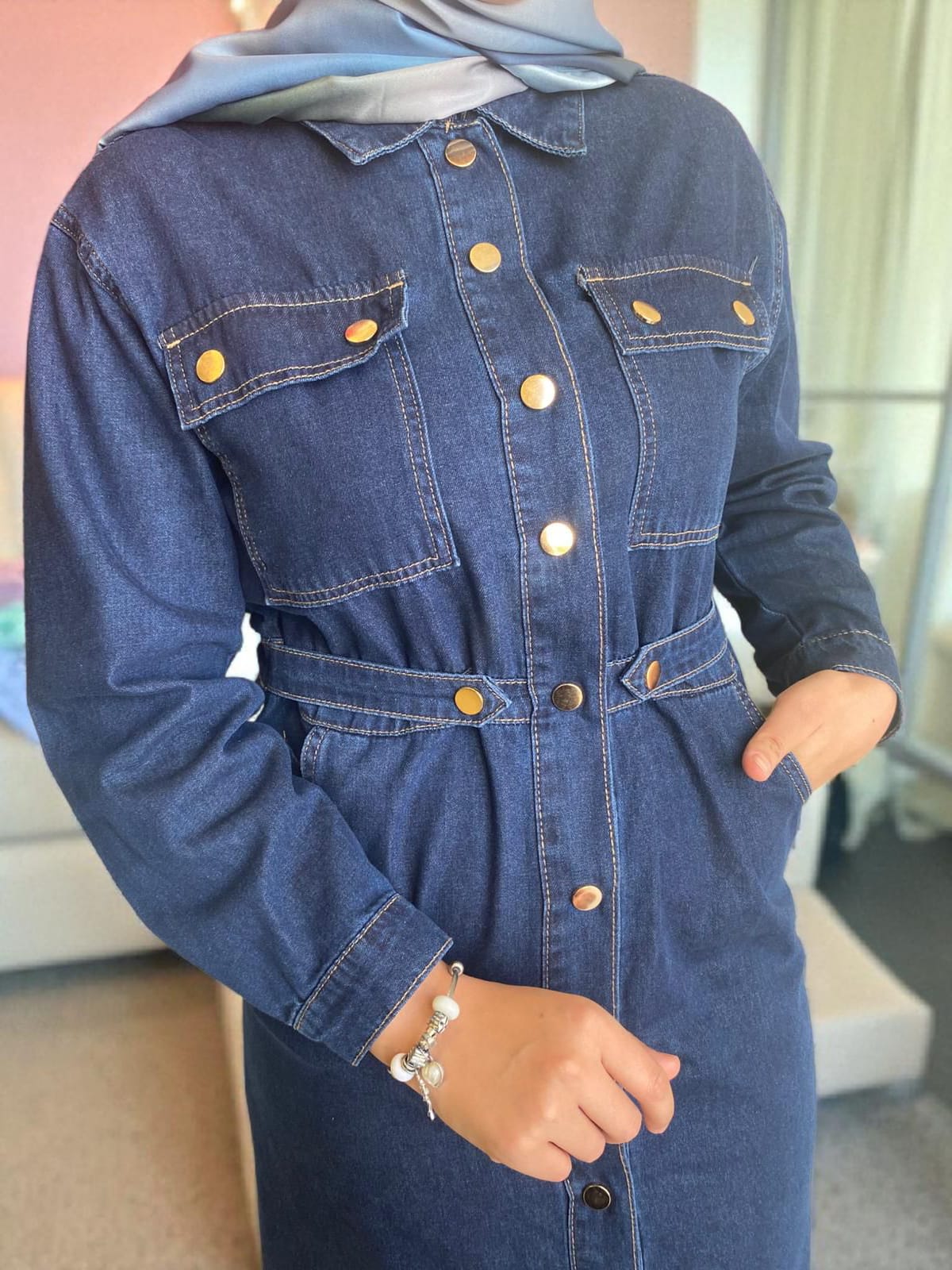 Denim Elbise
