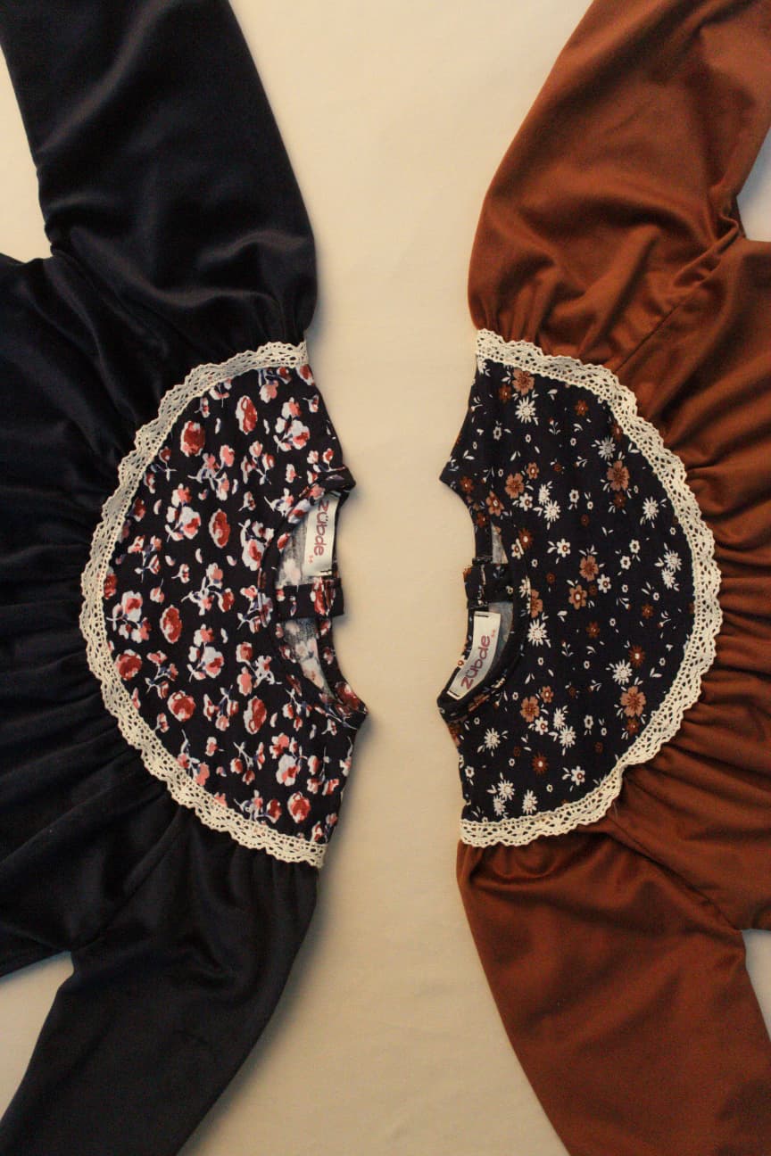 Kadife Dantelli Elbise