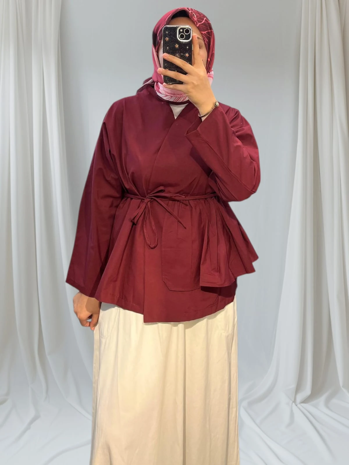 Seren Fırfır Detaylı Kimono