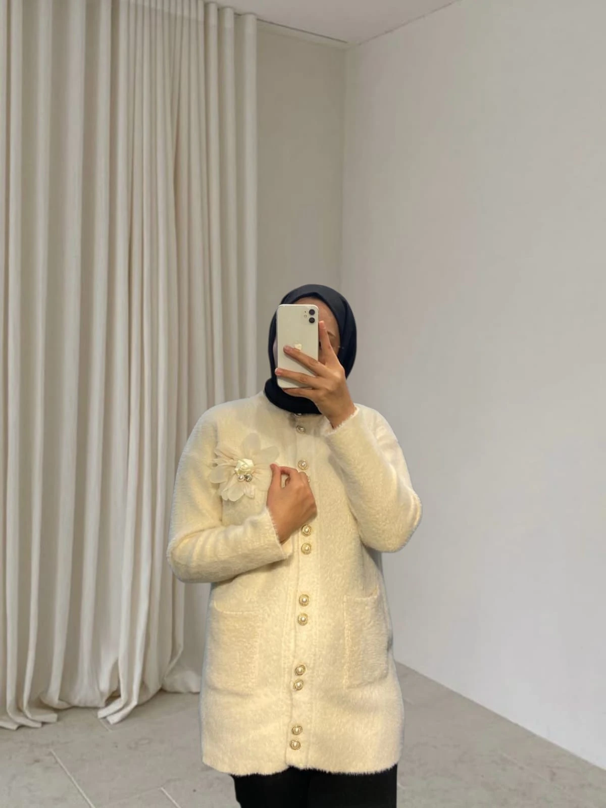 Reyha Çiçekli Hırka