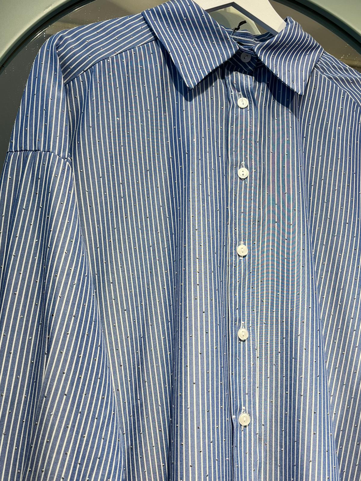 Parıltı Çizgili Gömlek