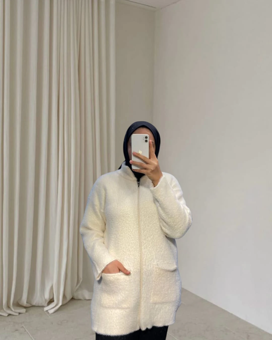 Leyâl Fermuarlı Hırka