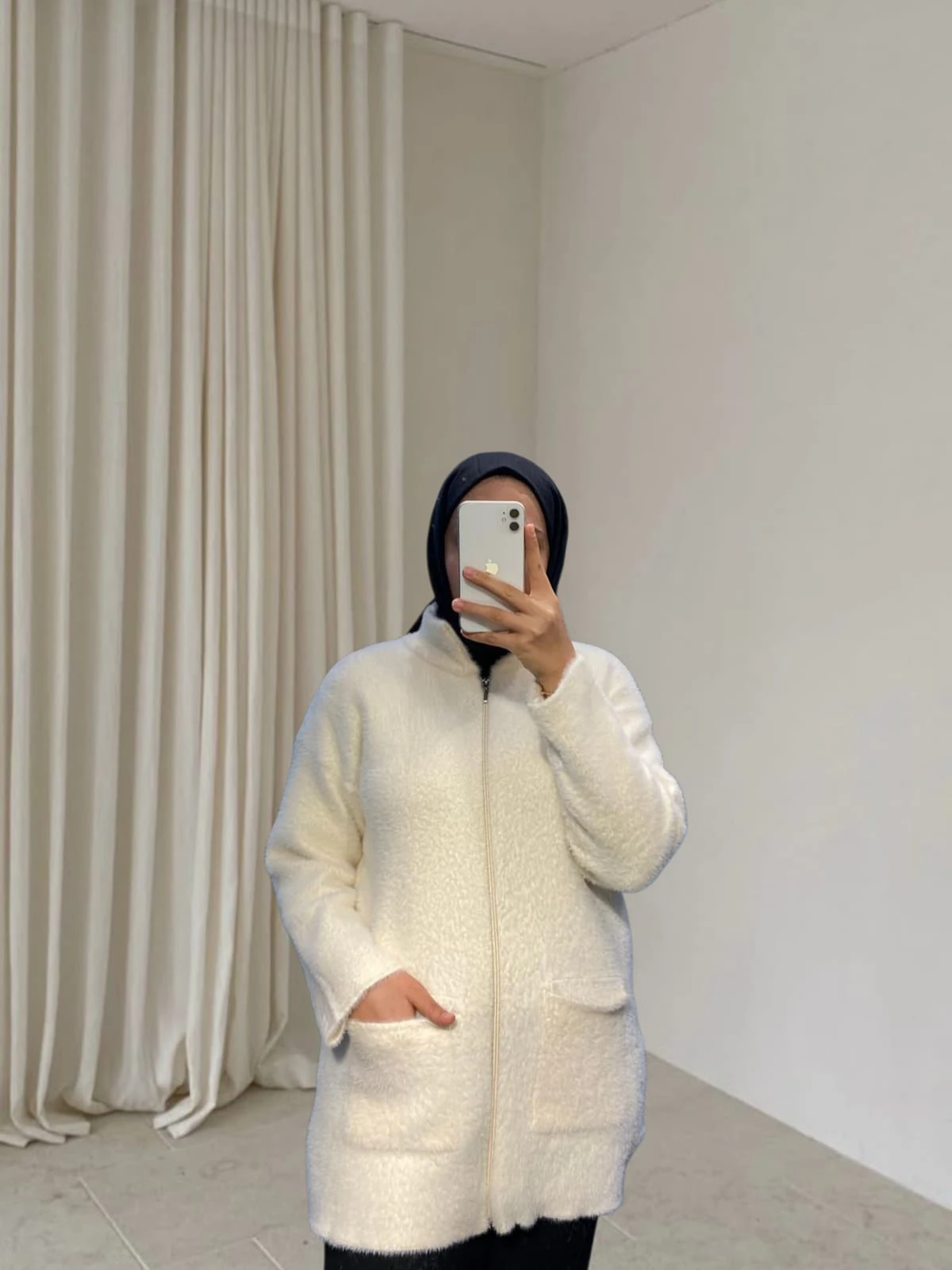 Leyâl Fermuarlı Hırka