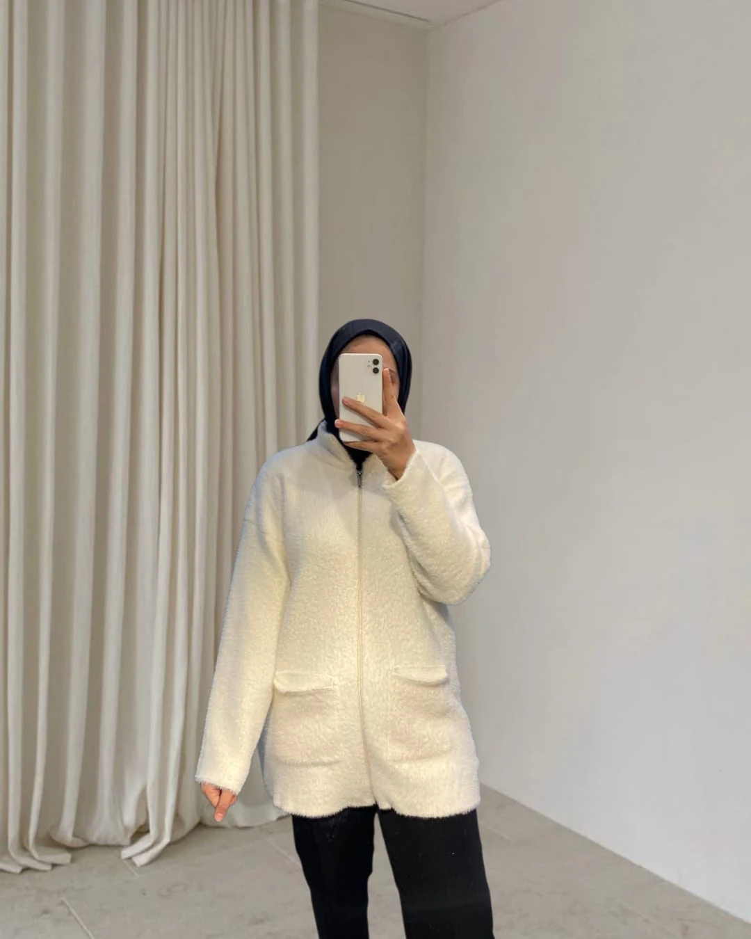 Leyâl Fermuarlı Hırka