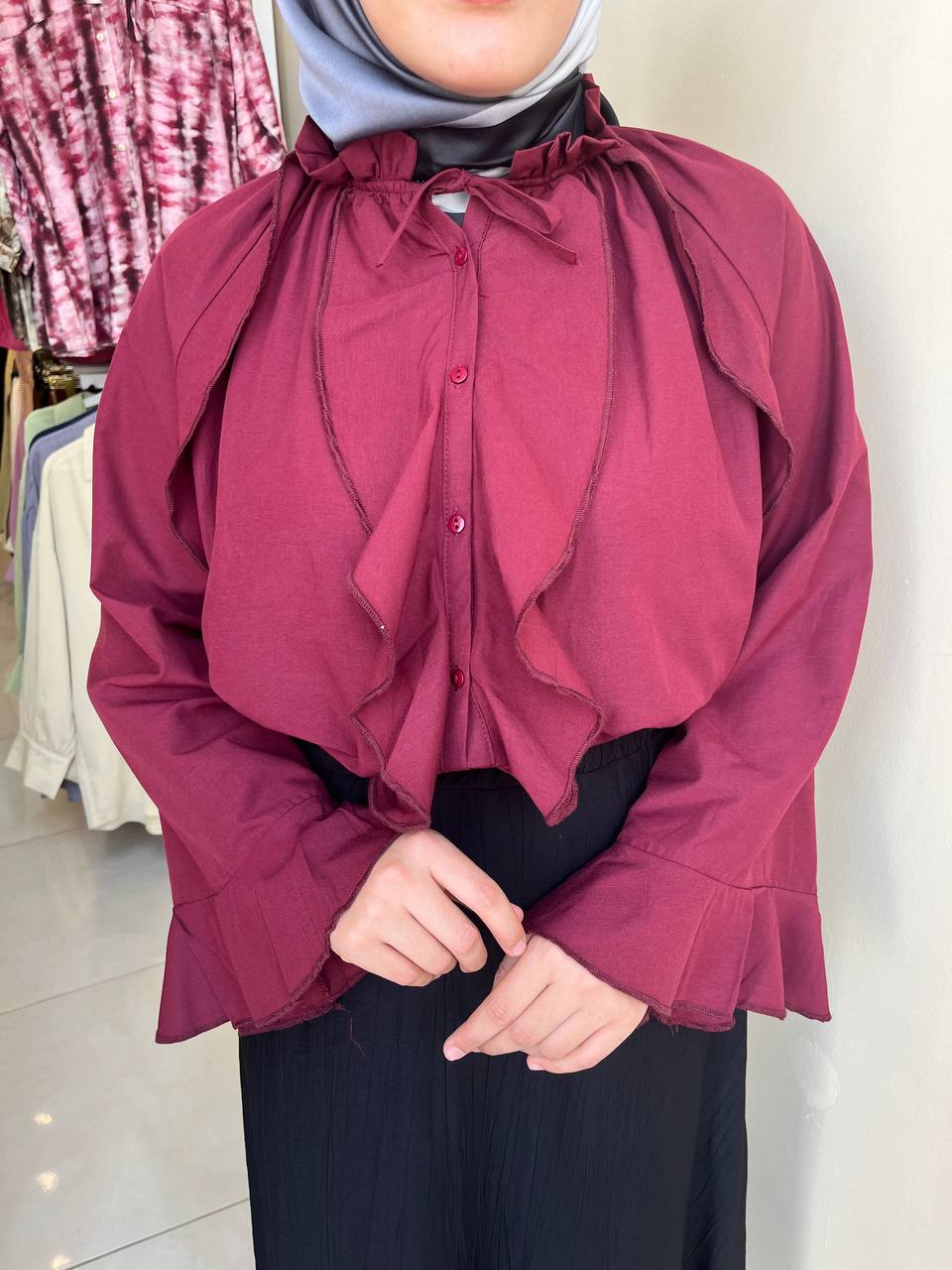 Elara Fırfırlı Gömlek