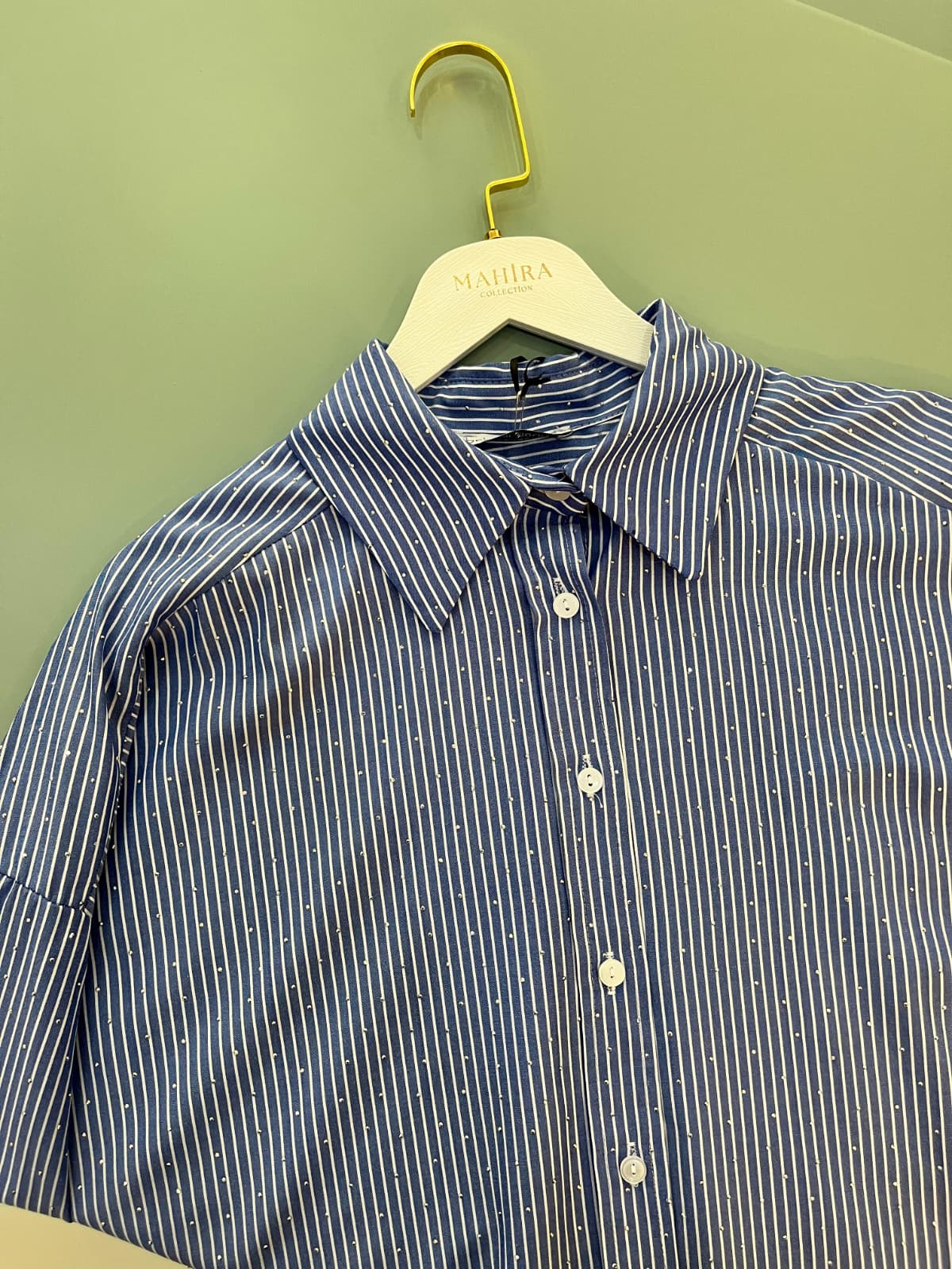 Parıltı Çizgili Gömlek