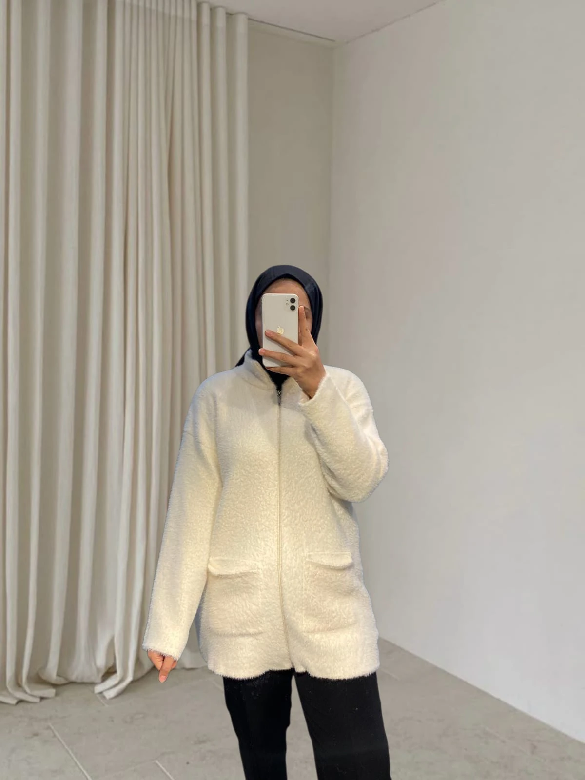 Leyâl Fermuarlı Hırka