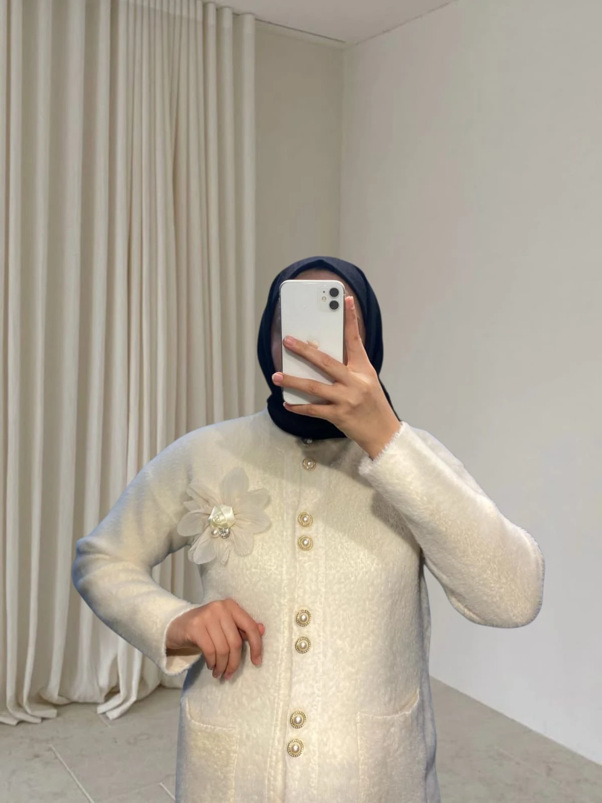 Reyha Çiçekli Hırka