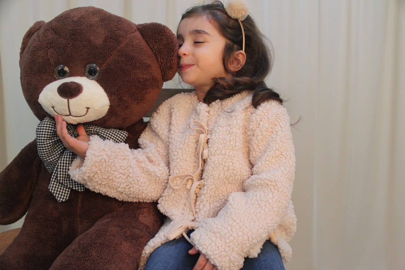 Peluş Önü Bağlamalı Ceket