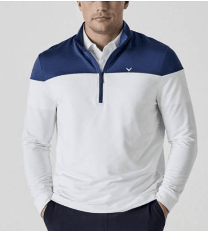 Callaway Sport LS Logo Block Yarım Fermuarlı Erkek Sweatshirt image