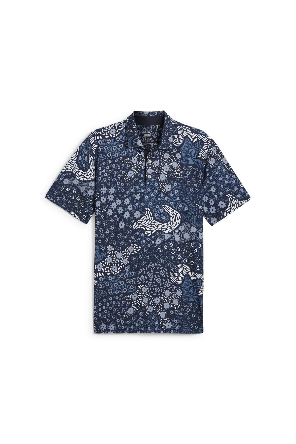 Puma Cloudspun Bloom Camo Golf Polo Tshirt