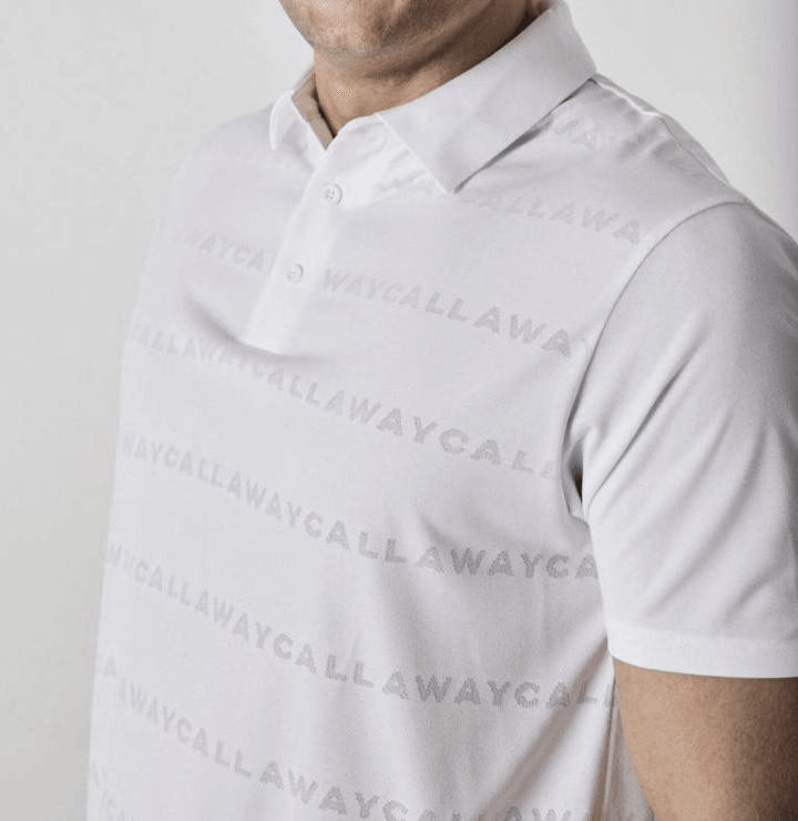 Callaway Logo Jacquard Polo Yaka Erkek Tshirt