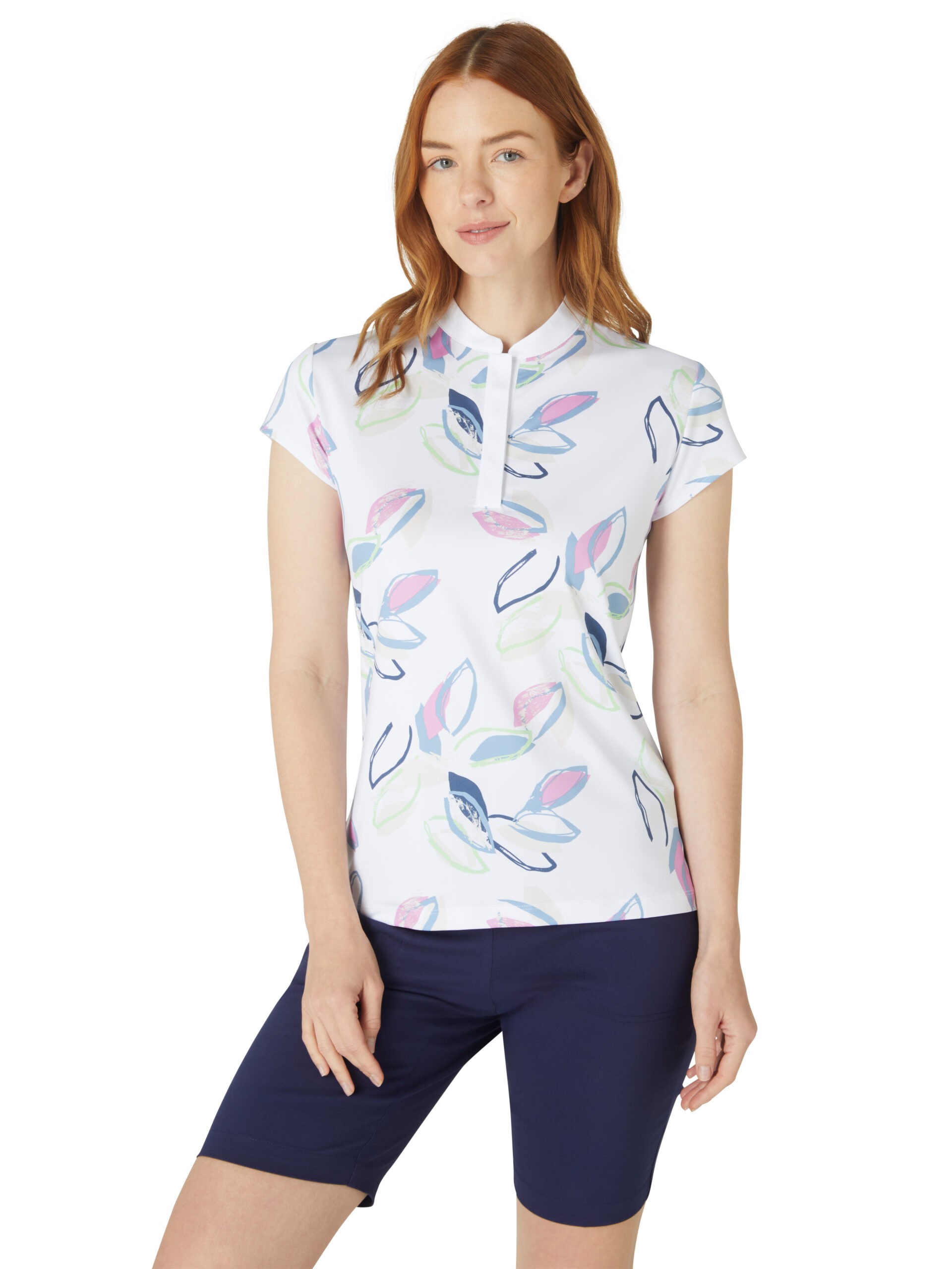 Callaway Linear Petals Kolsuz Polo Yaka Tshirt