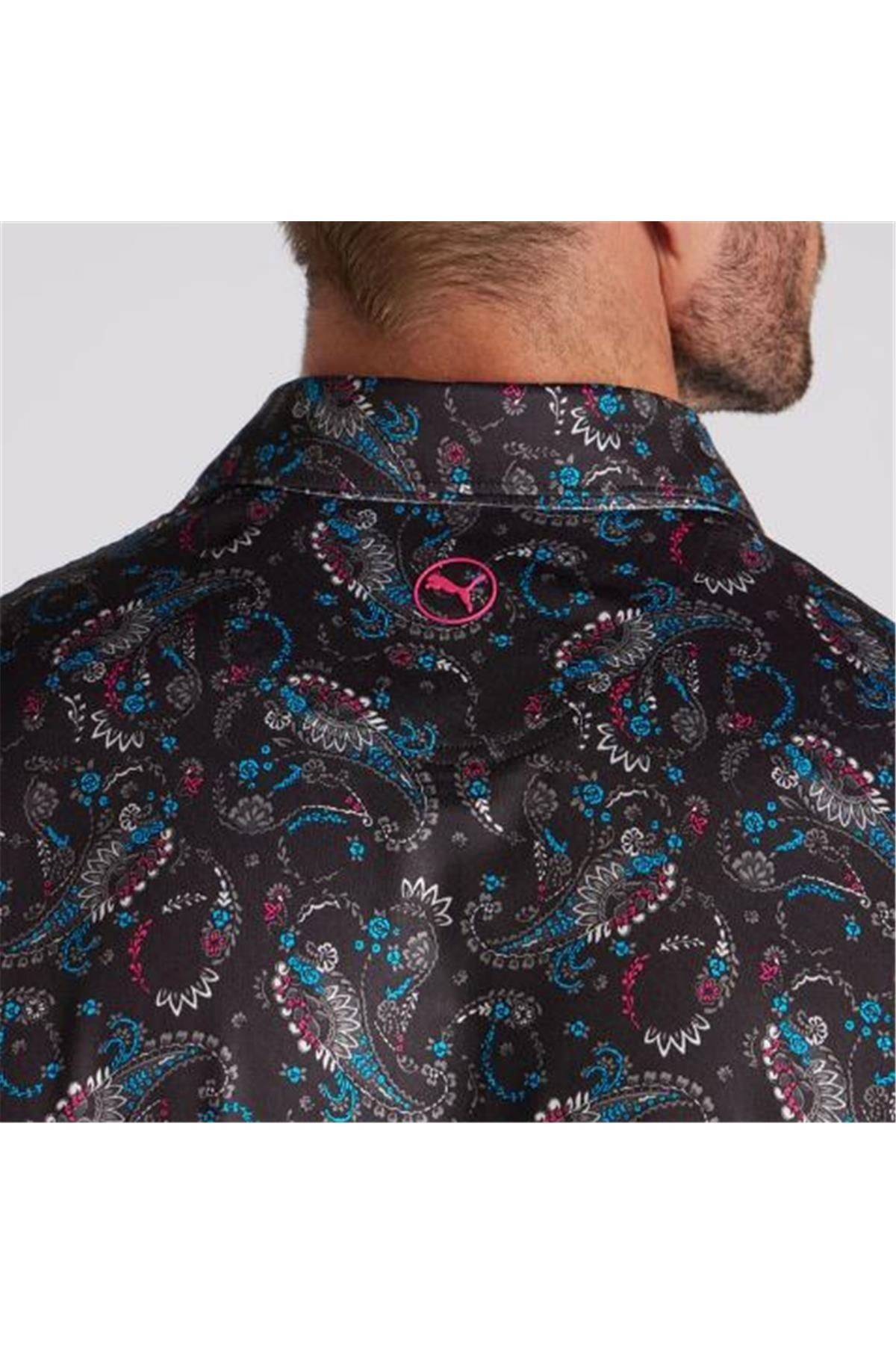 Puma Cloudspun Paisley Polo Erkek Golf Tshirt