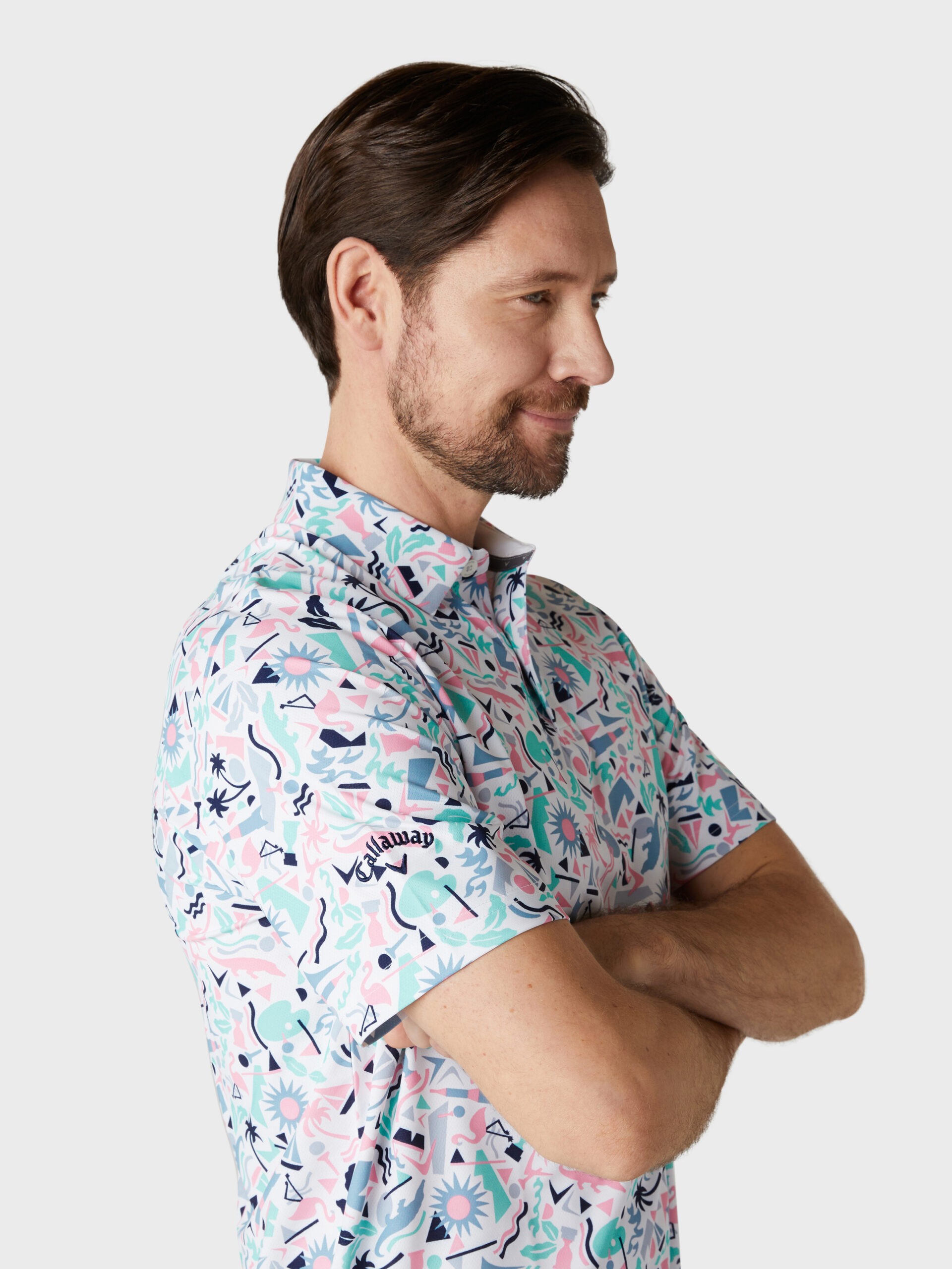 Callaway Emea SS Florida  Abstract Erkek Tshirt