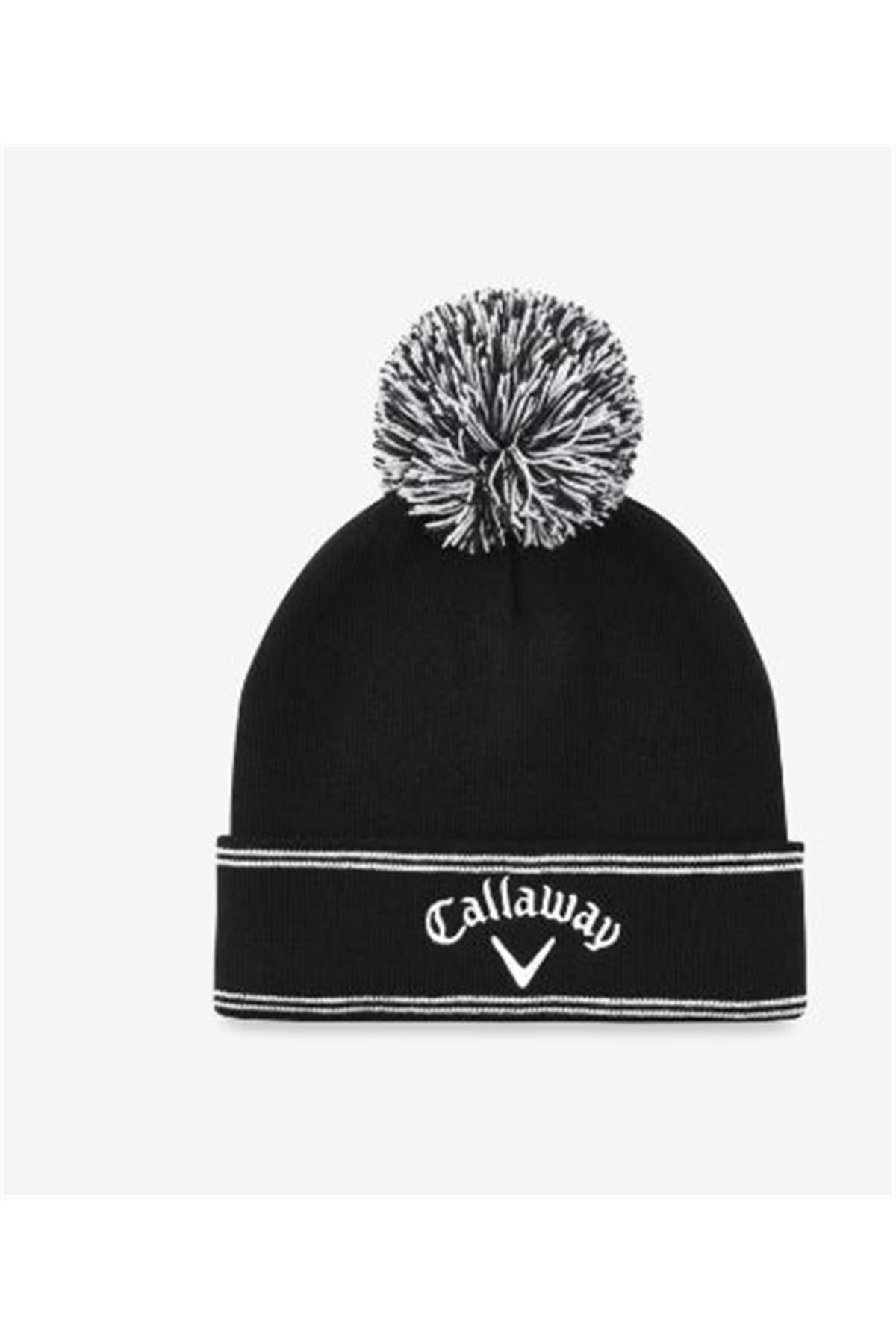 Callaway Unisex Klasik Ponponlu Siyah Bere