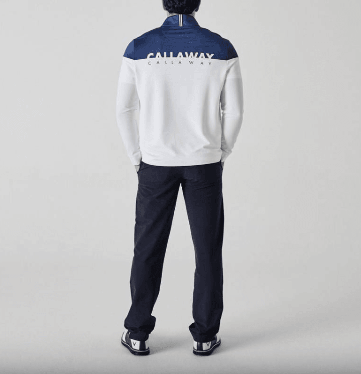 Callaway Sport LS Logo Block Yarım Fermuarlı Erkek Sweatshirt