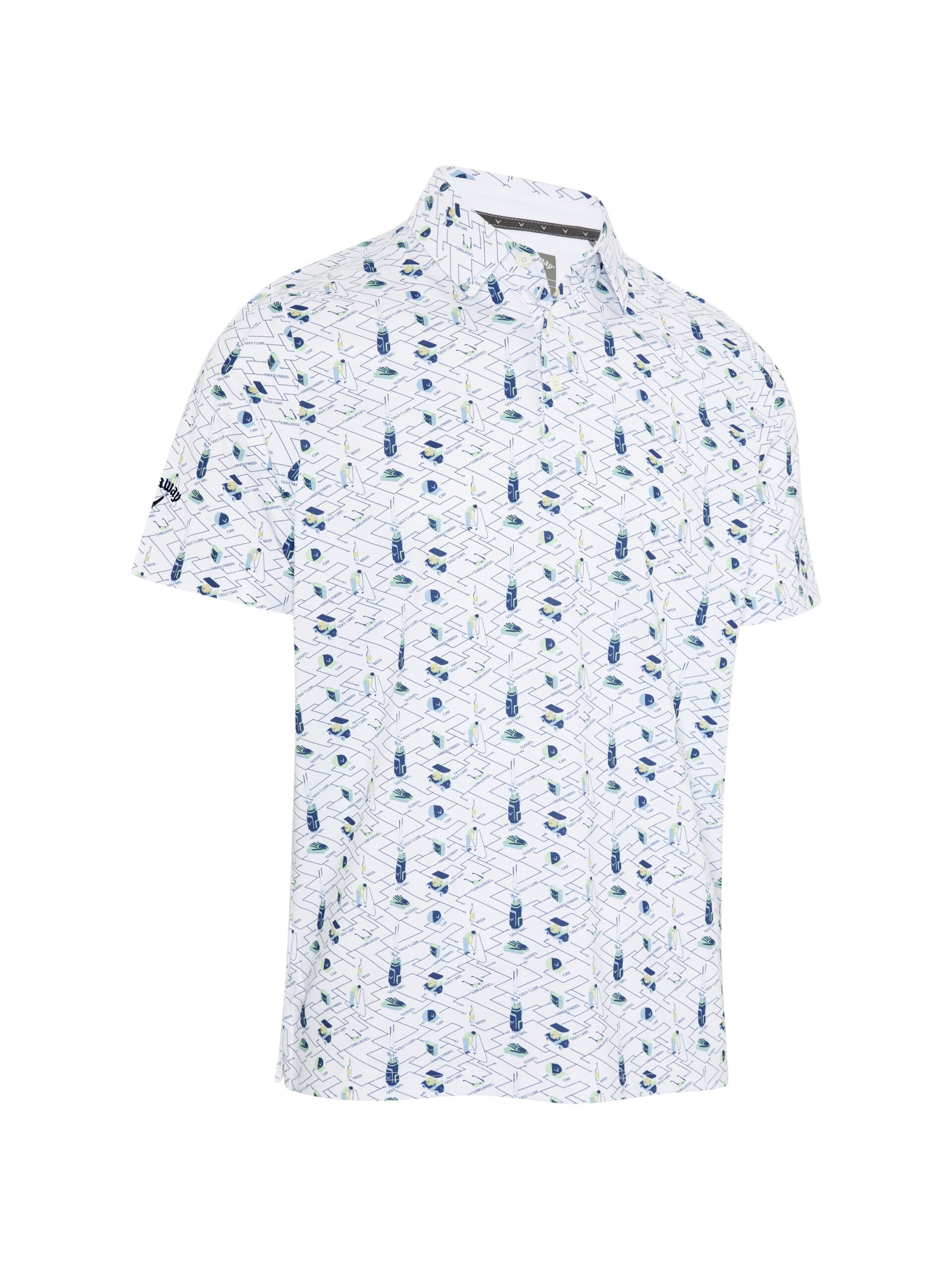 Callaway Emea SS All Over Essential Erkek Tshirt