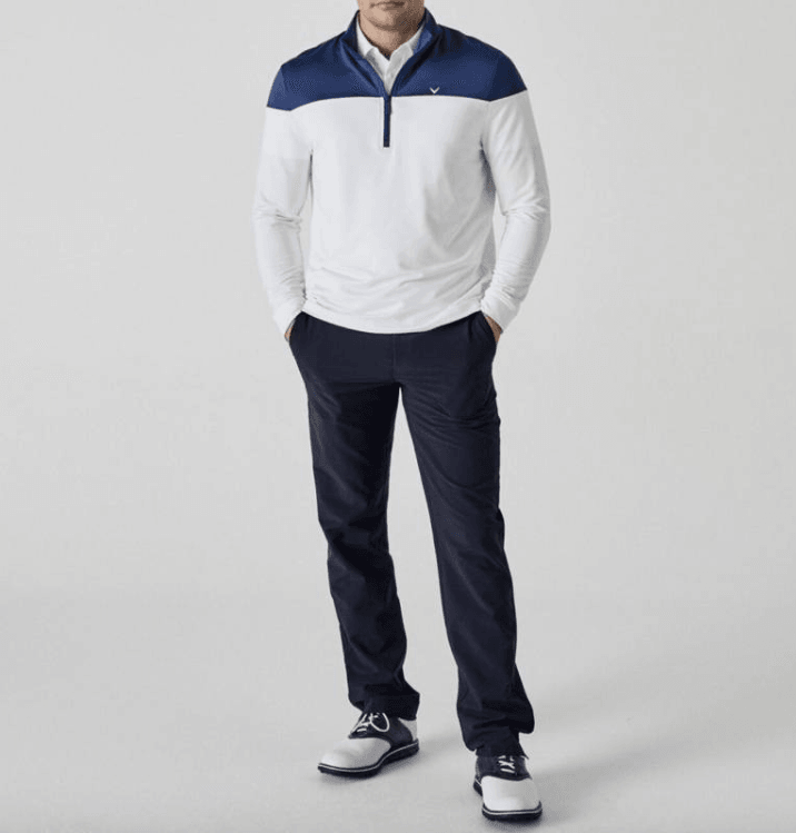 Callaway Sport LS Logo Block Yarım Fermuarlı Erkek Sweatshirt