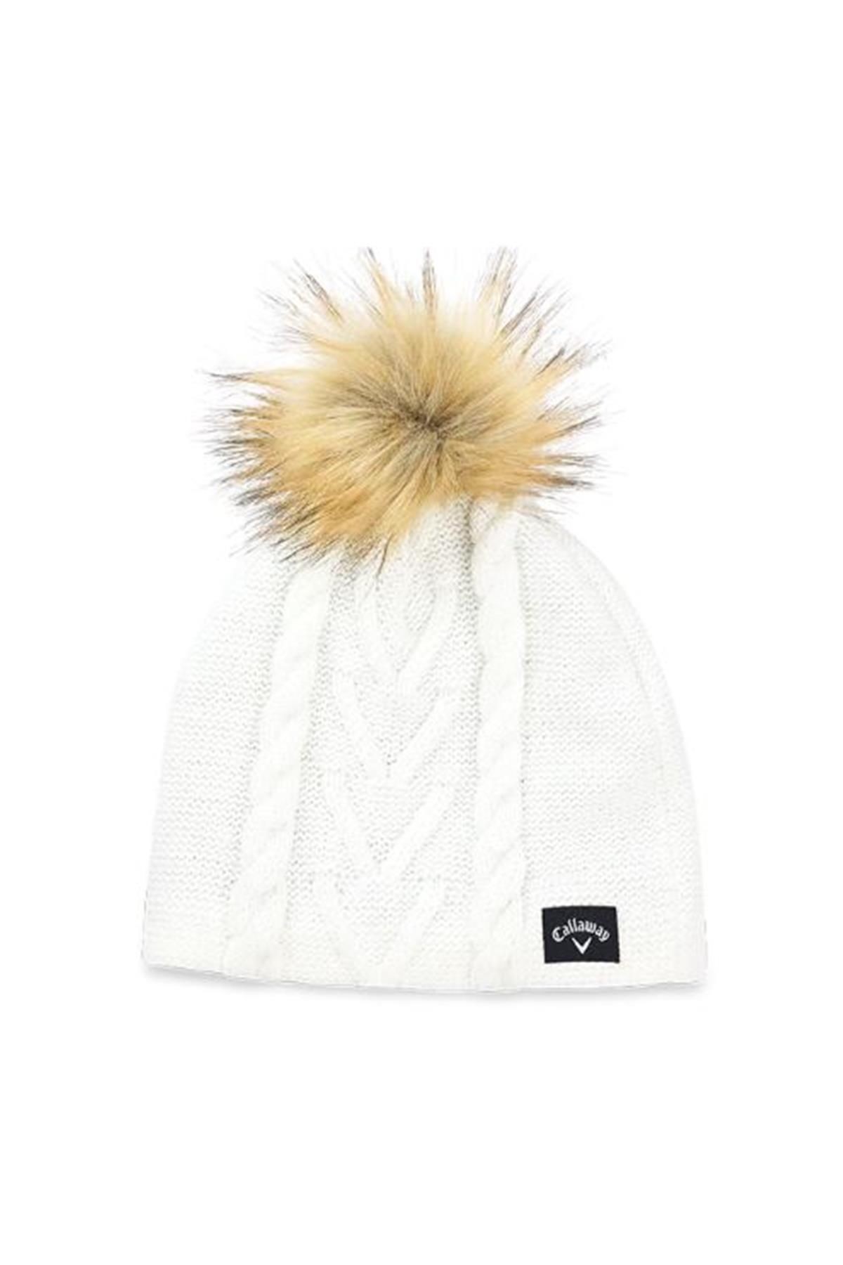 Callaway WMNS Unisex Ponponlu Beyaz Bere image