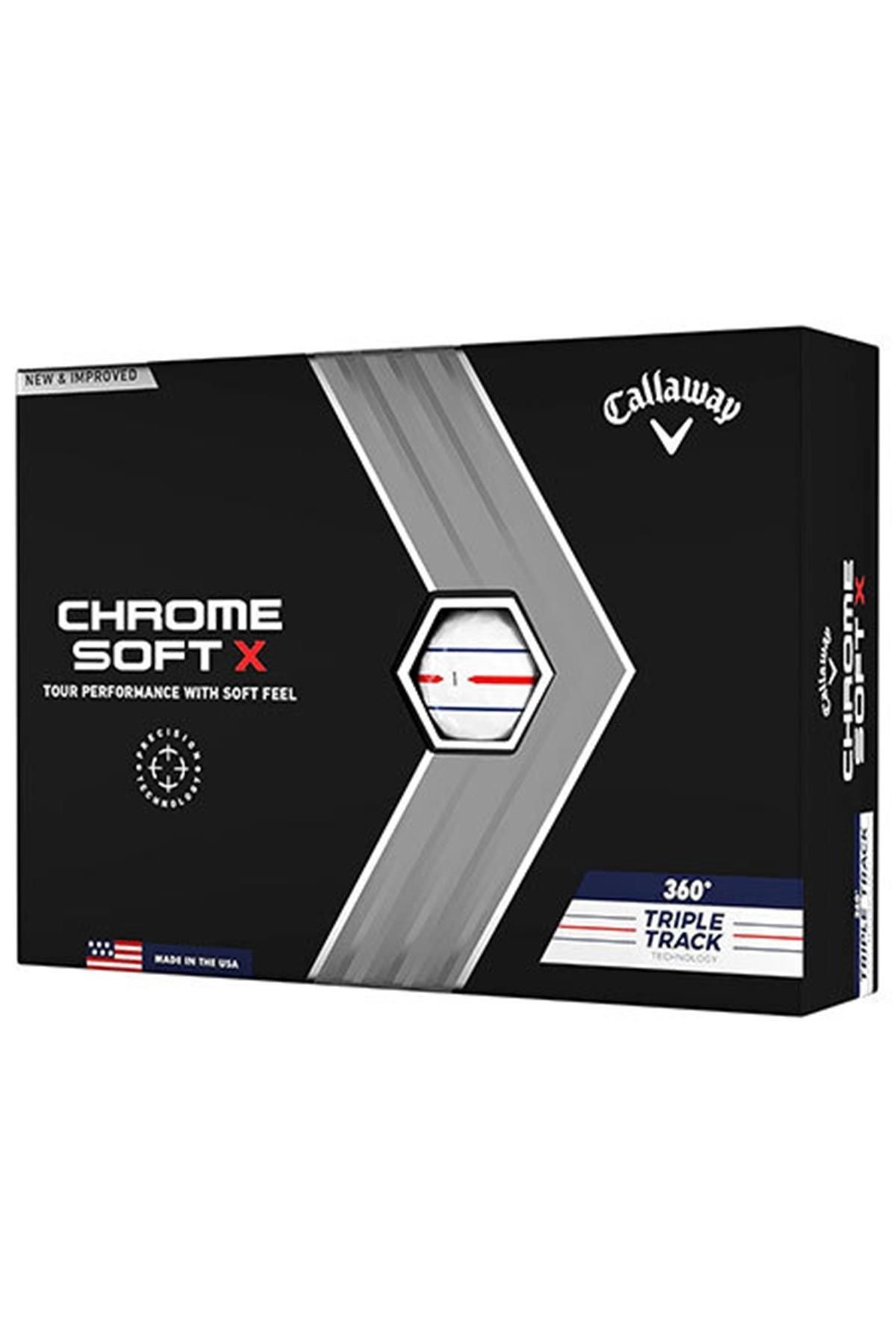 Callaway BL Chrome Soft 22 360 TRPLTRK BLK Golf Topu - 3lü
