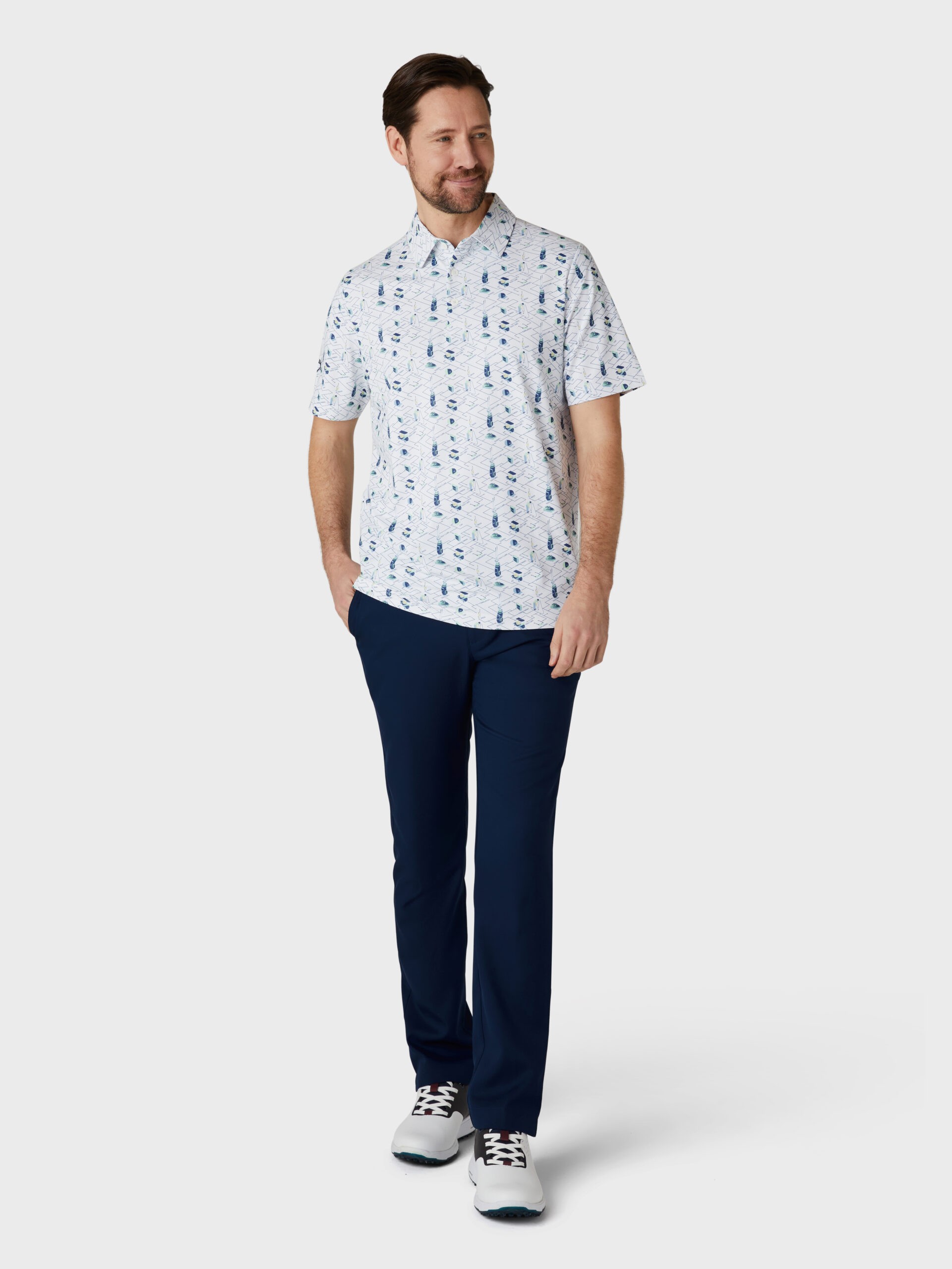 Callaway Emea SS All Over Essential Erkek Tshirt