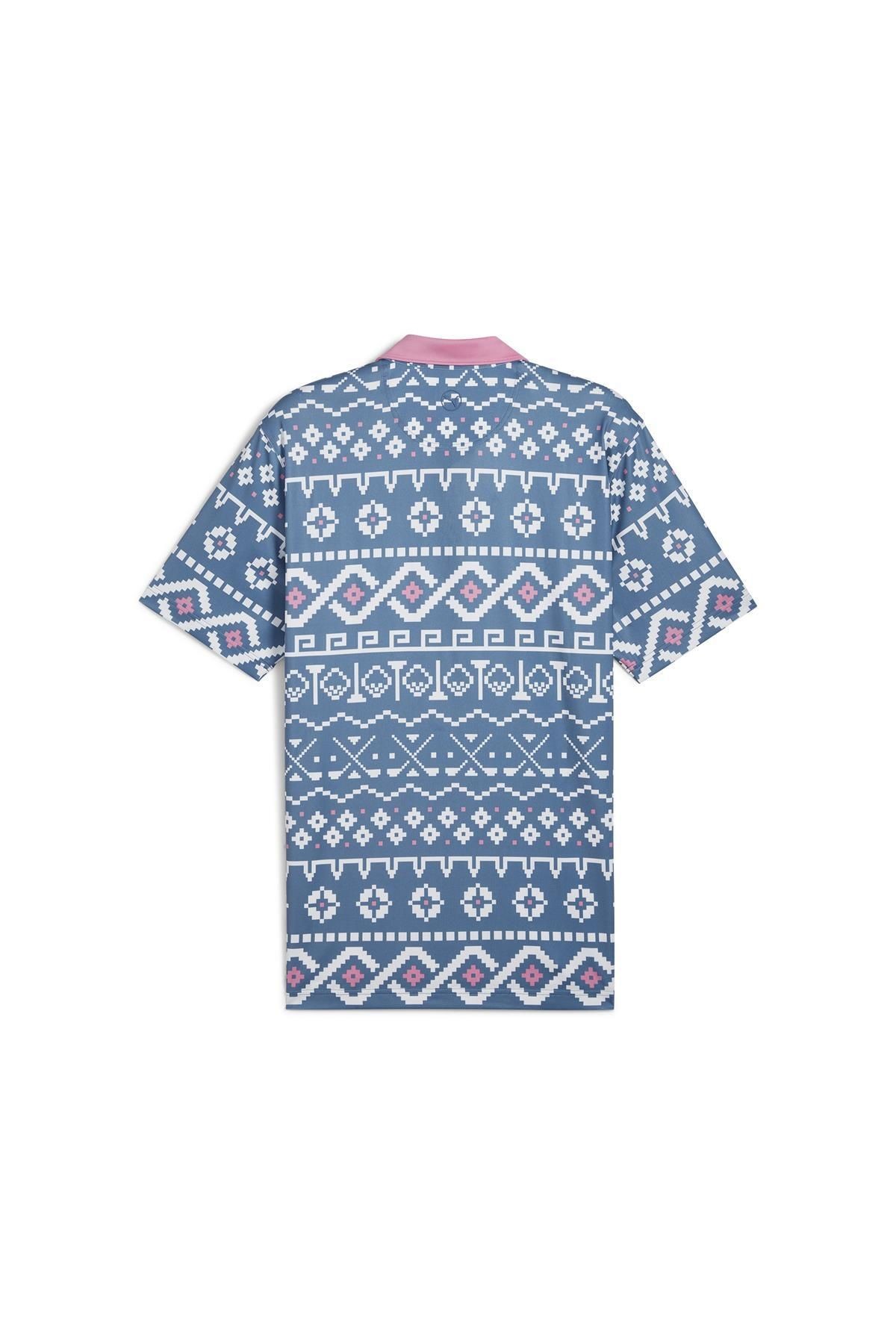 Puma Fair Isle Print Golf Polo Erkek Tshirt