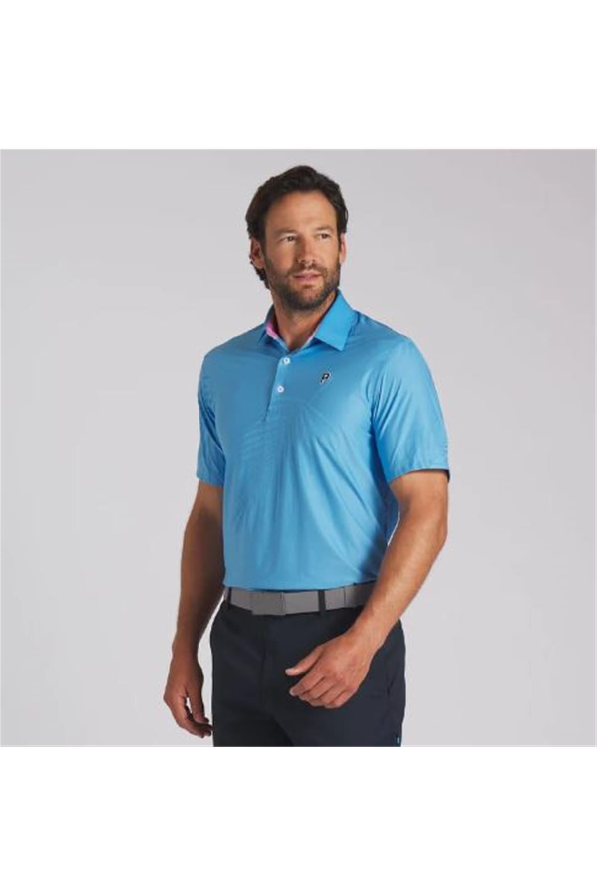 Puma x PTC Jacquard Polo Baskılı Golf Erkek Tshirt