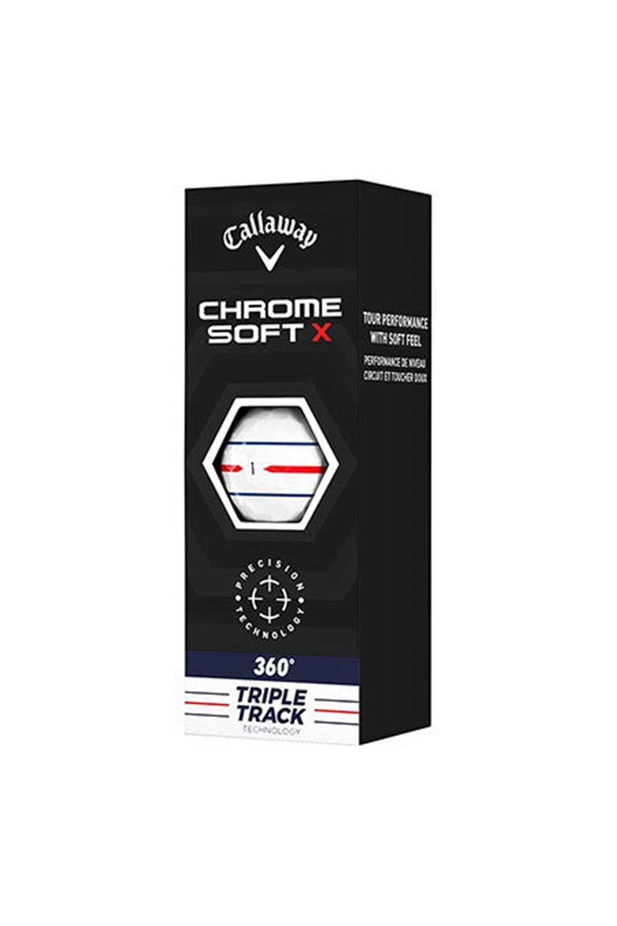 Callaway BL Chrome Soft 22 360 TRPLTRK BLK Golf Topu - 3lü