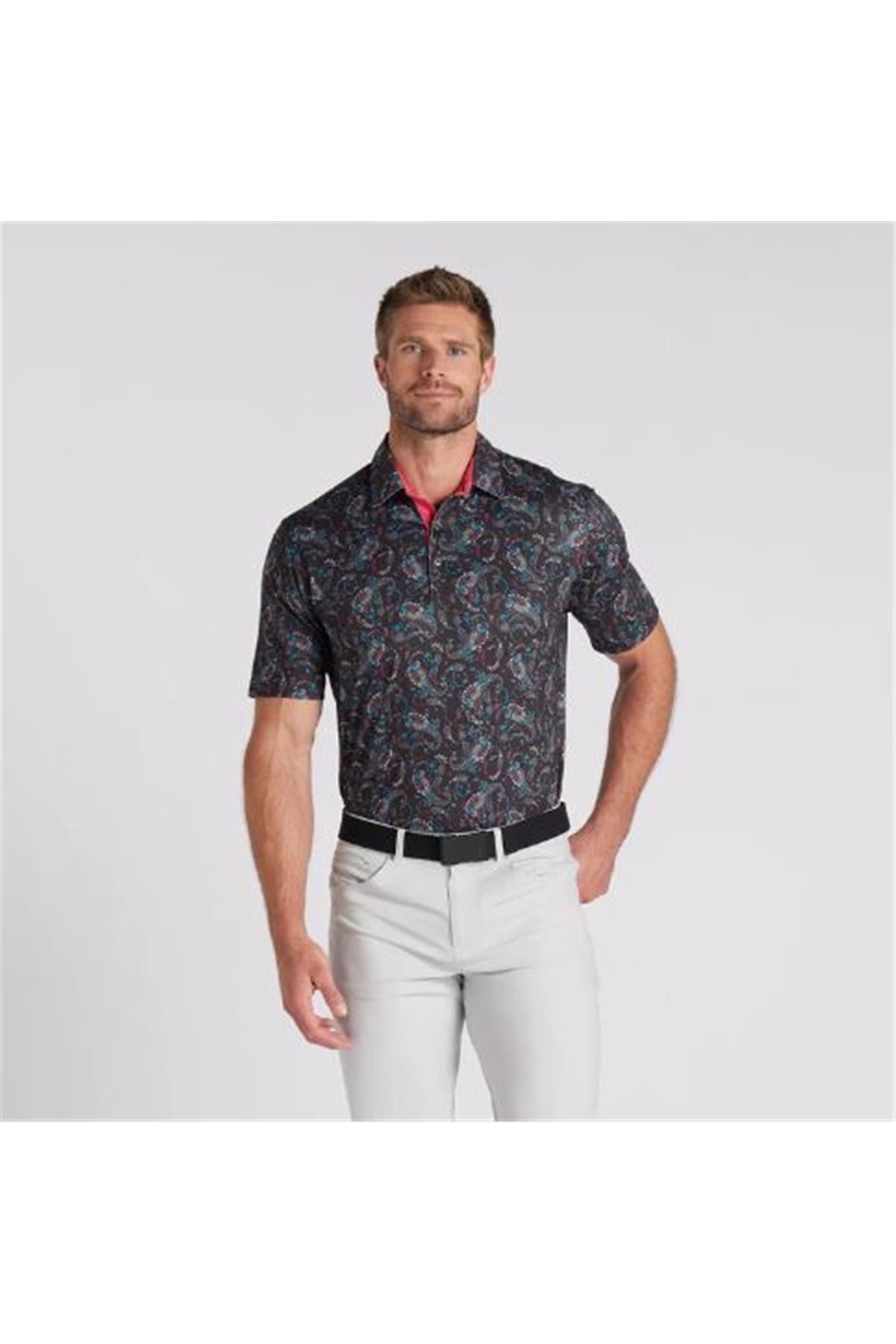 Puma Cloudspun Paisley Polo Erkek Golf Tshirt