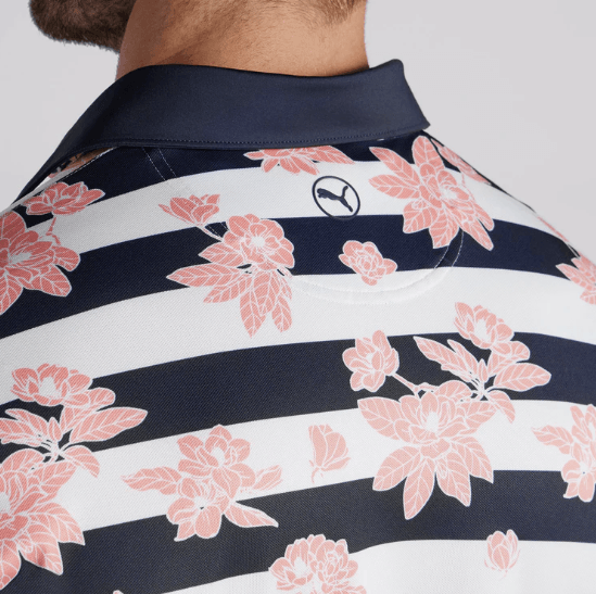 Puma Garden Pique Polo Çiçek Baskılı Erkek Golf Tshirt