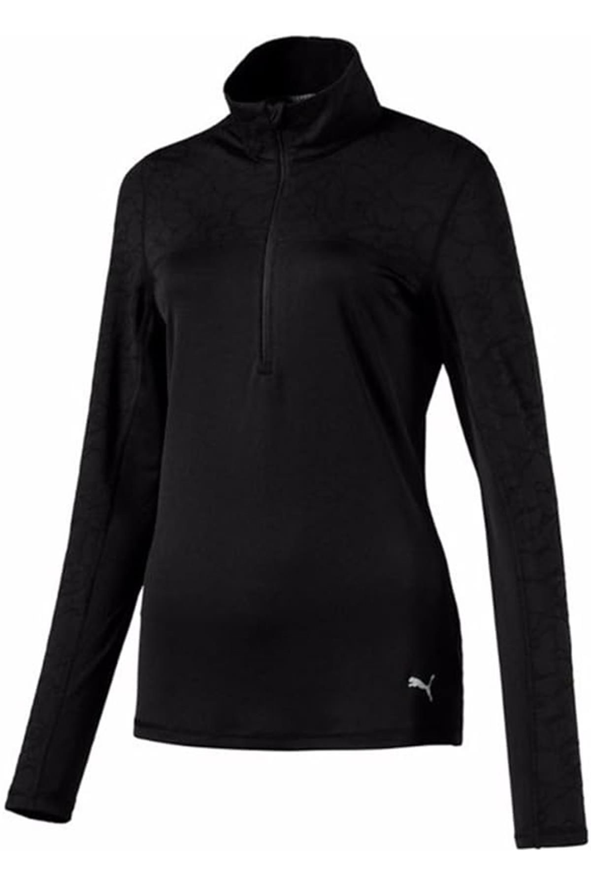 Puma W Jacquard 1/4 Zip  Kadın Tshirt