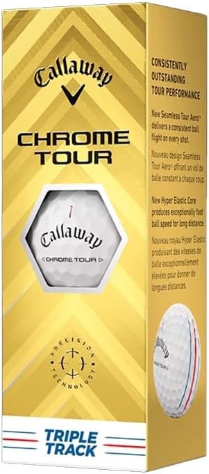 Callaway Bl Chrome Tour 24 Triple Track Golf Topu - 3lü image