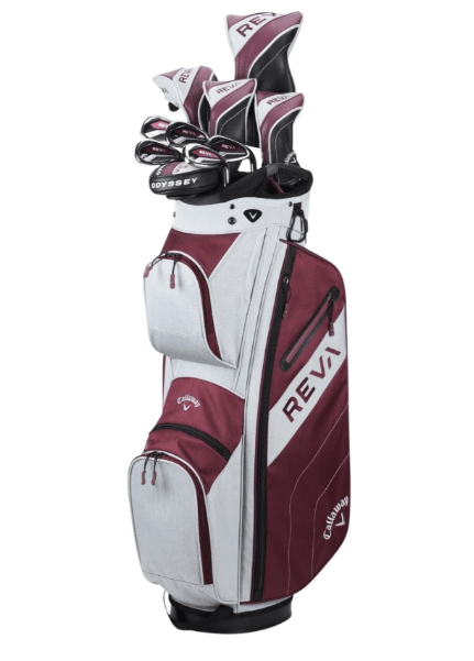 Callaway REVA Grafit Sağ El Stantlı Bordo Kadın Golf Seti