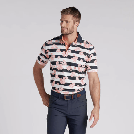 Puma Garden Pique Polo Çiçek Baskılı Erkek Golf Tshirt