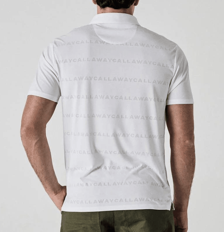 Callaway Logo Jacquard Polo Yaka Erkek Tshirt