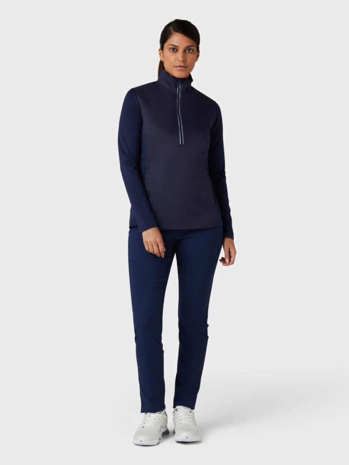 Callaway Insulated Mixed Media 1/4 Zip Kadın Su İtici Ceket image