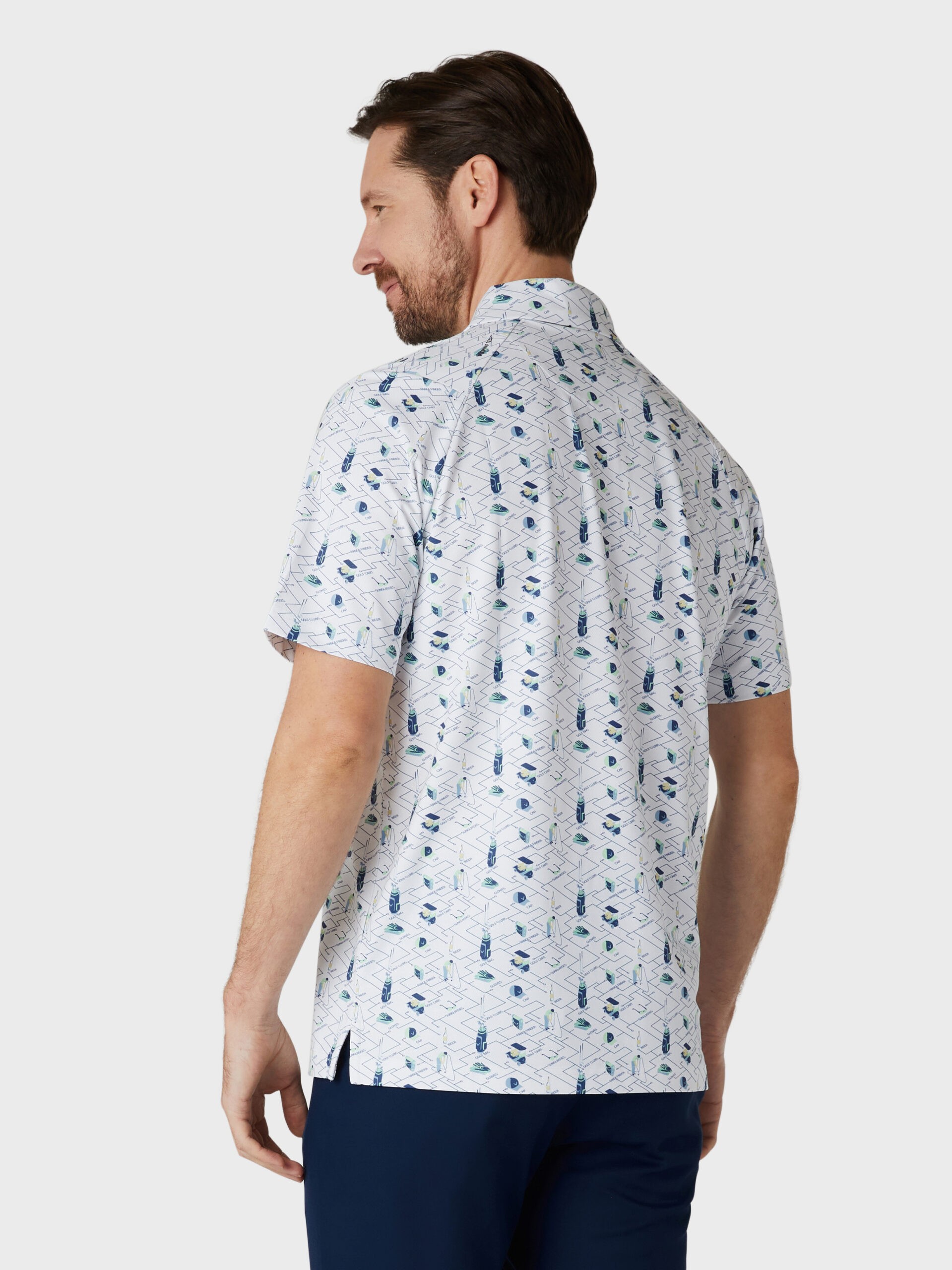 Callaway Emea SS All Over Essential Erkek Tshirt