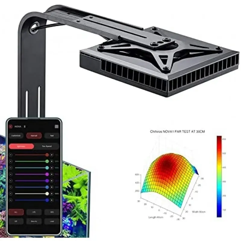 Chihiros Nova 1 Deniz Akvaryumu Armatürü / 126watt + Askı Aparatı