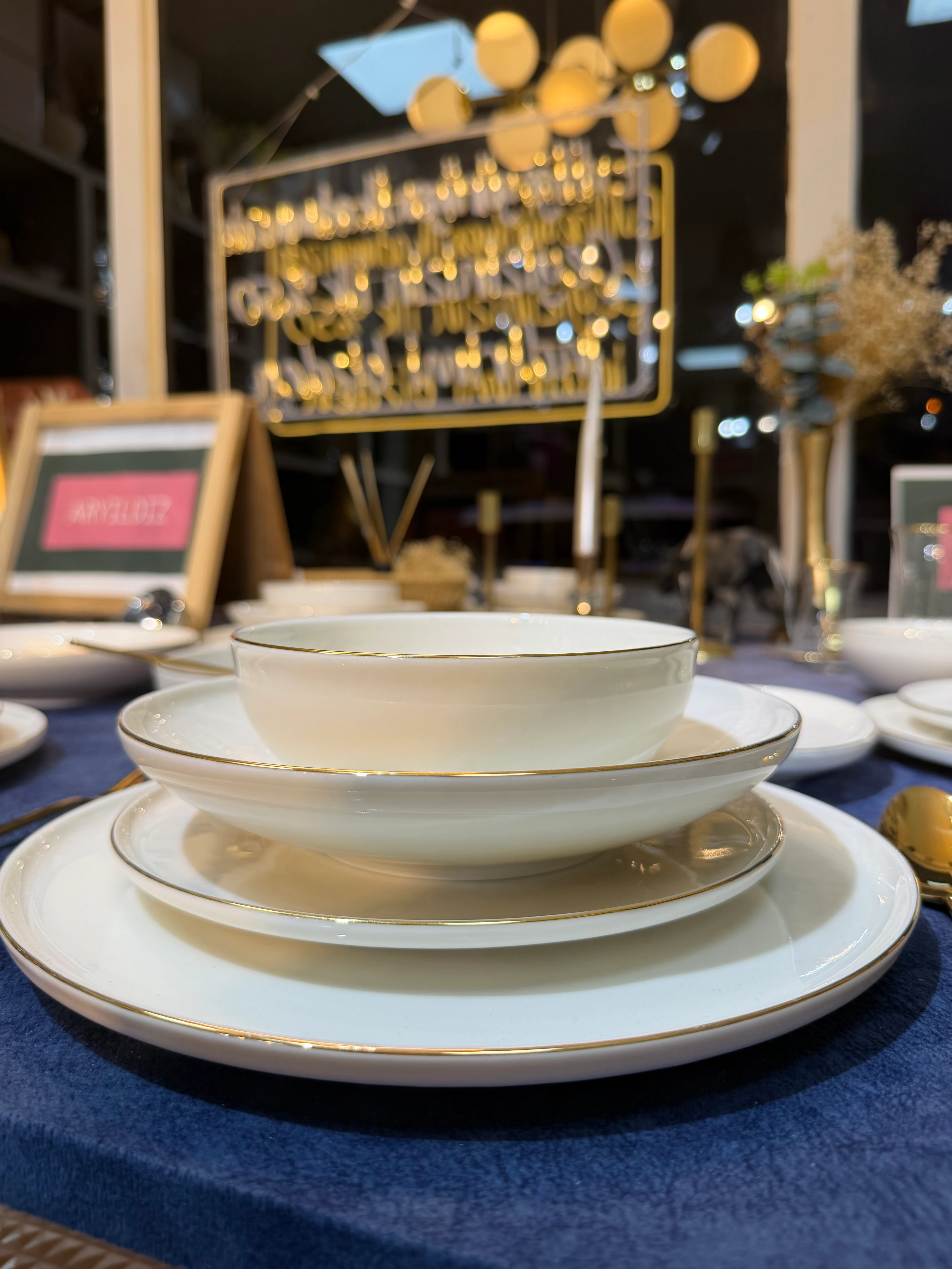 ARYILDIZ 60 PARÇA 12 KİŞİLİK MİSAFİRLİK ULTRA LÜX YEMEK TAKIMI 