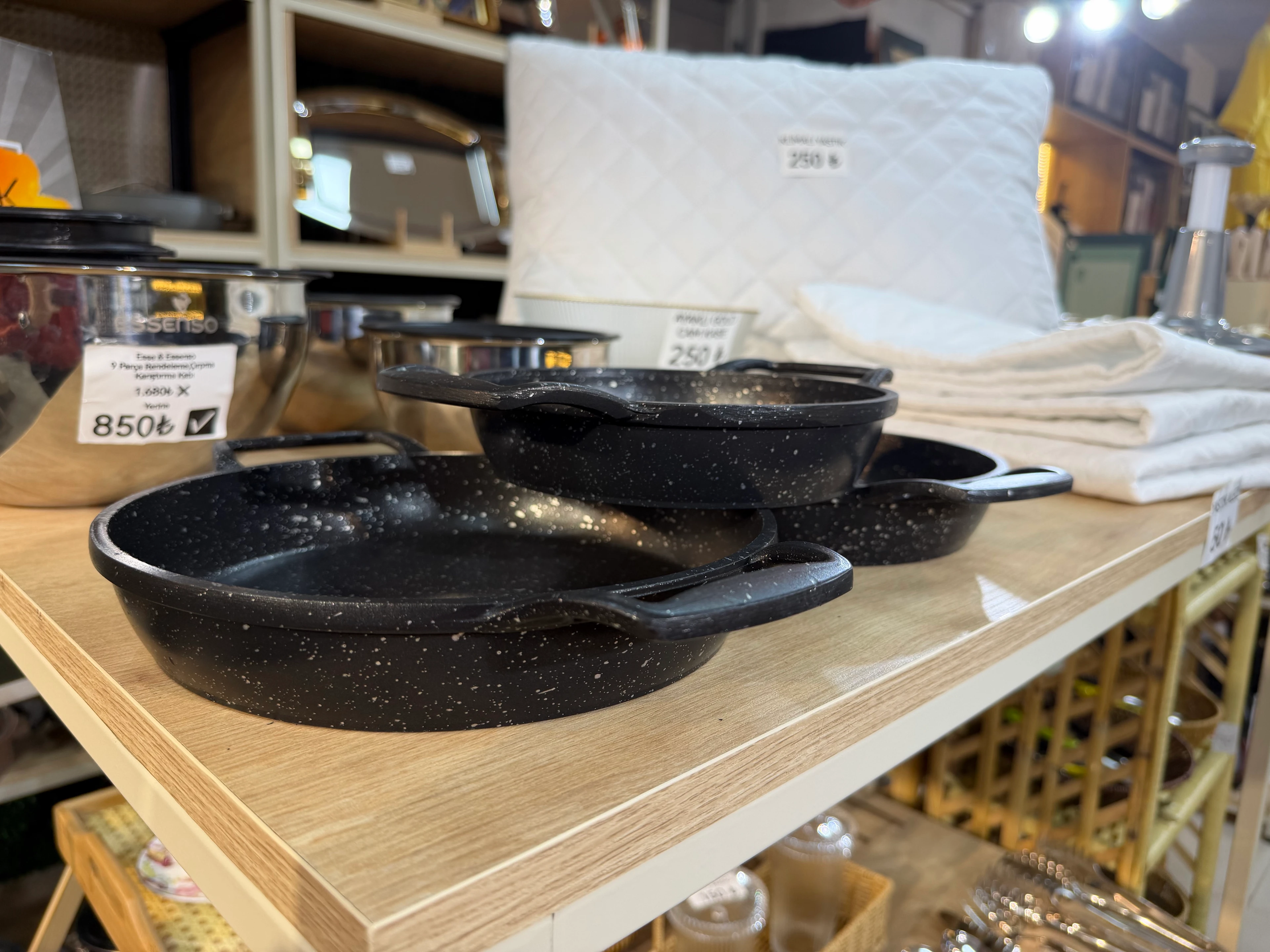 3 lü GRANİT DÖKÜM SAHAN SETİ