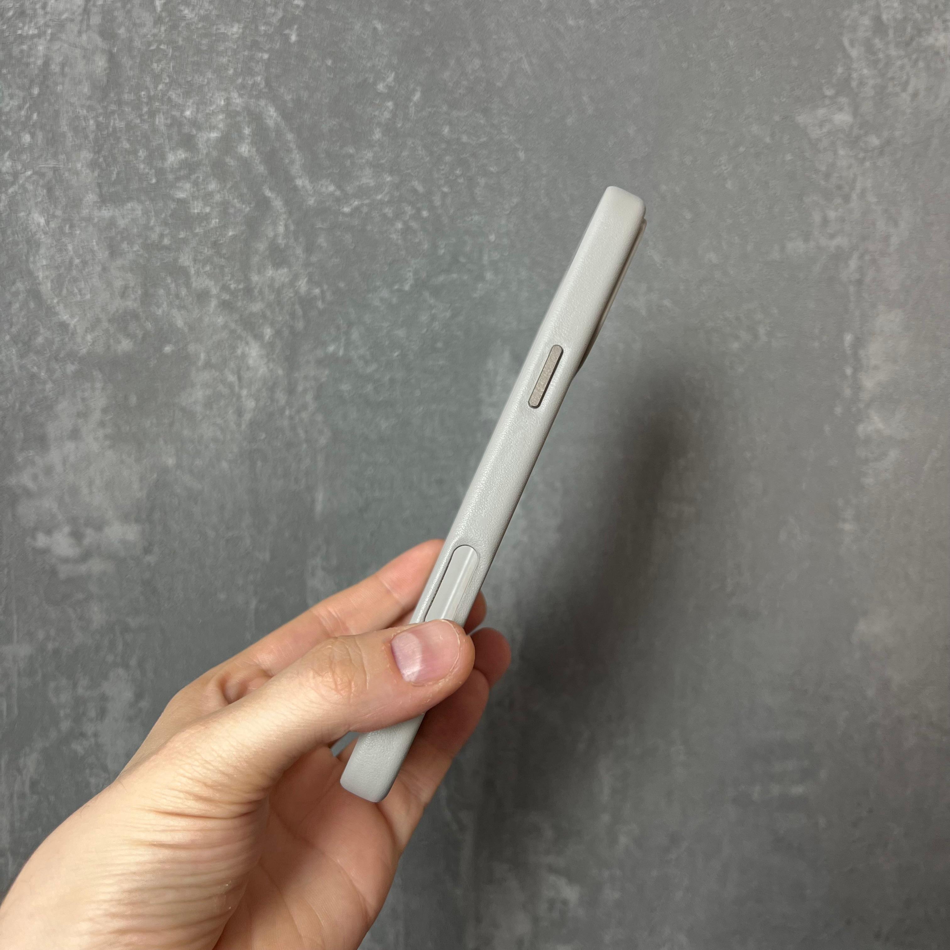 DERİ LANSMAN MAGSAFE GRİ