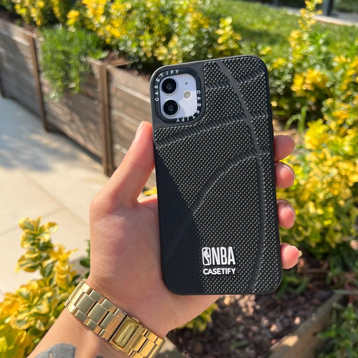 NBA SİYAH Kabartmalı Telefon Kılıfı
